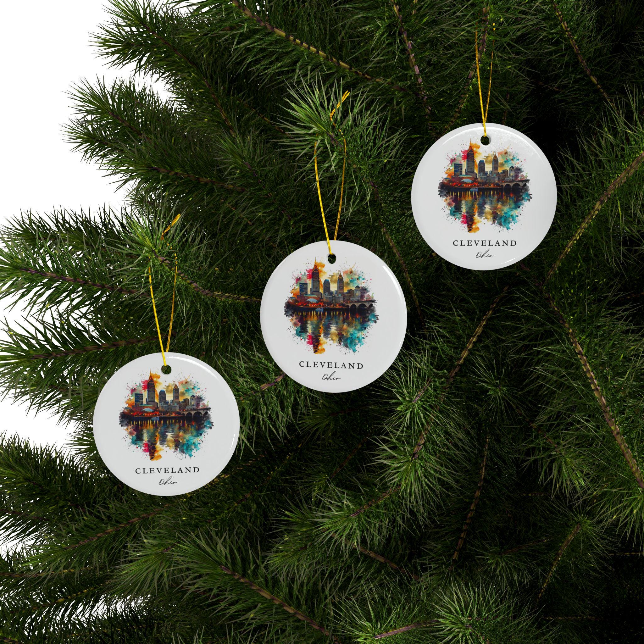 Cleveland OH Ornament: Unique Cleveland Souvenir, Cleveland Ohio Decor, and Authentic Cleveland Christmas Gift - Image 3