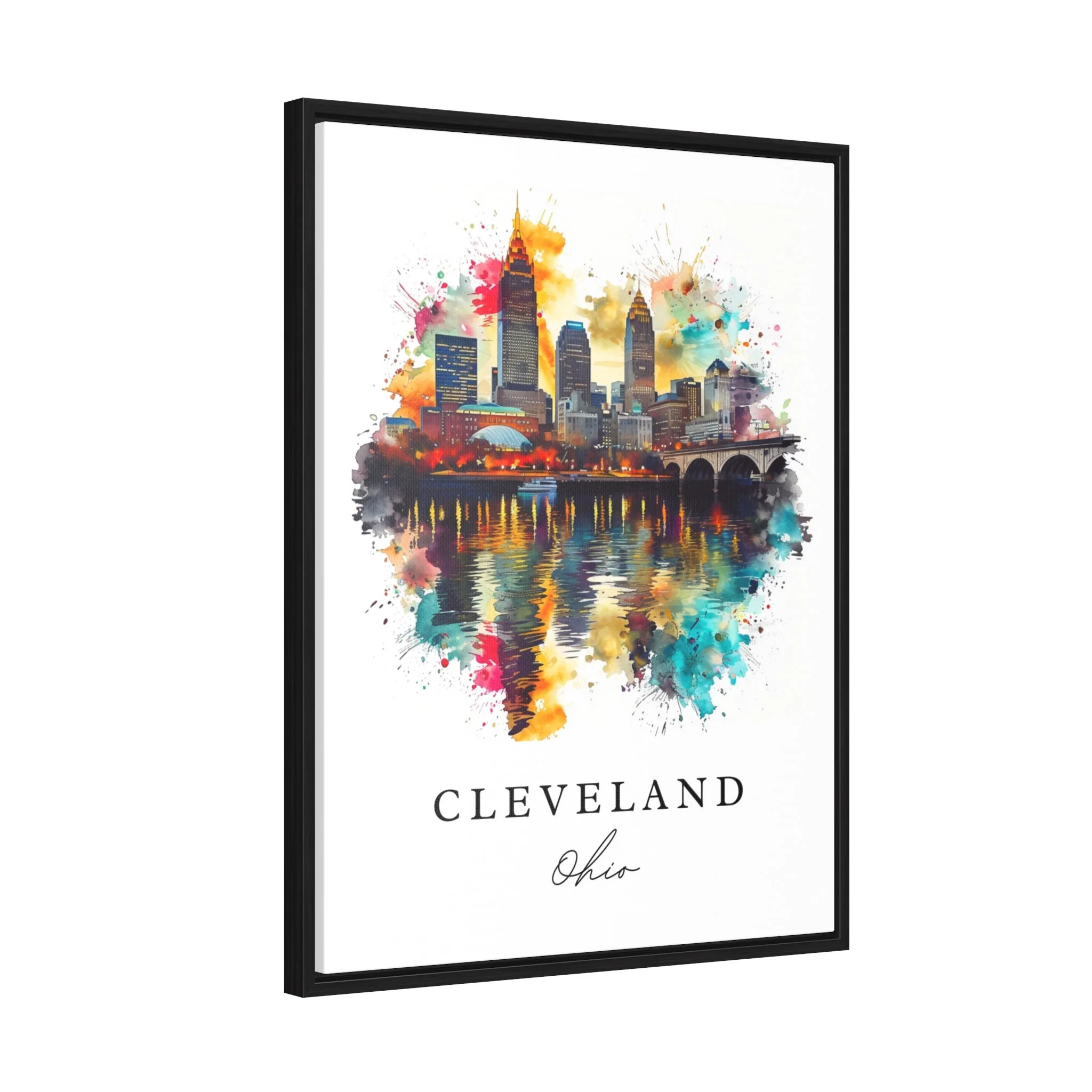 Cleveland, Ohio – Watercolor Art Print - Image 7