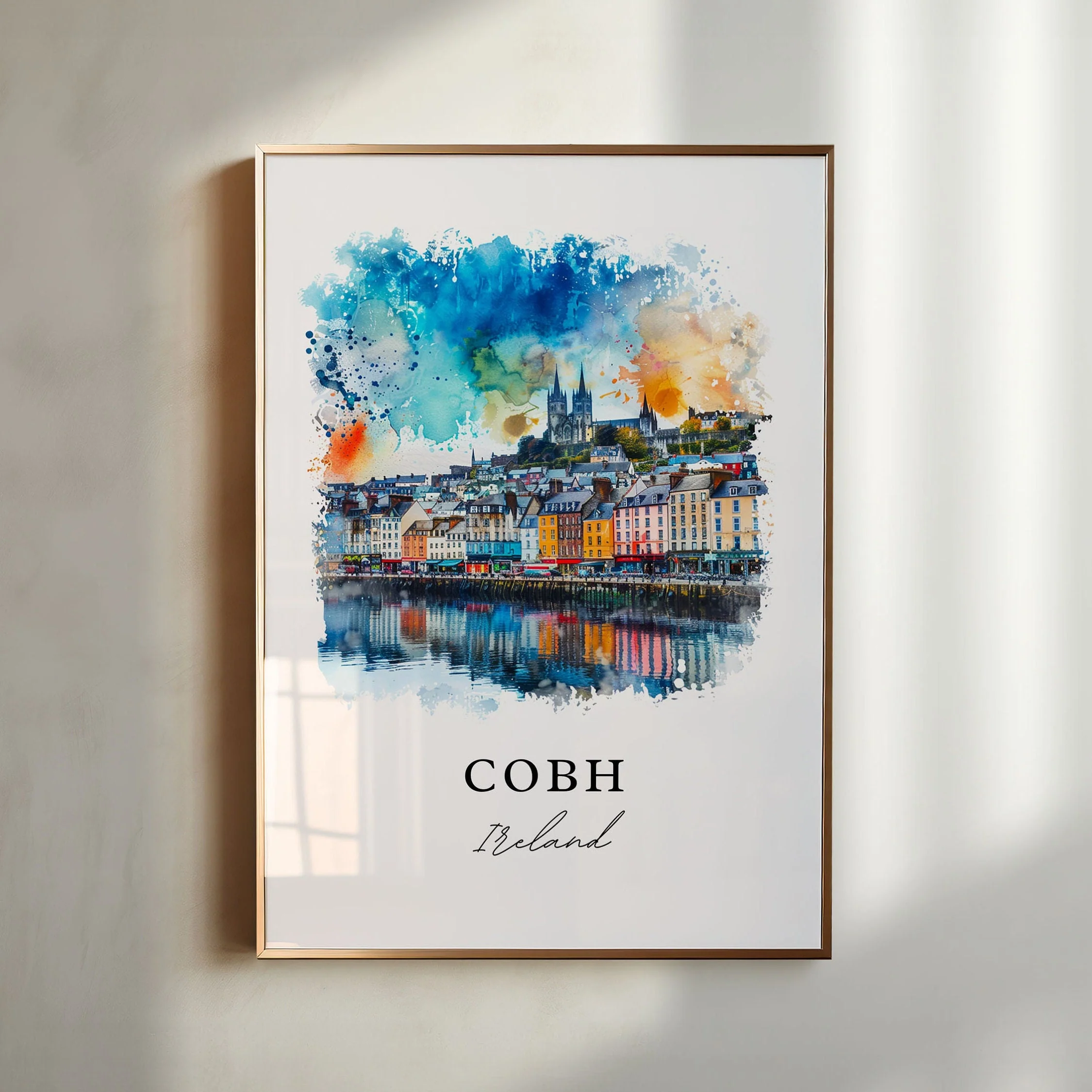 Cobh, Ireland – Watercolor Art Print