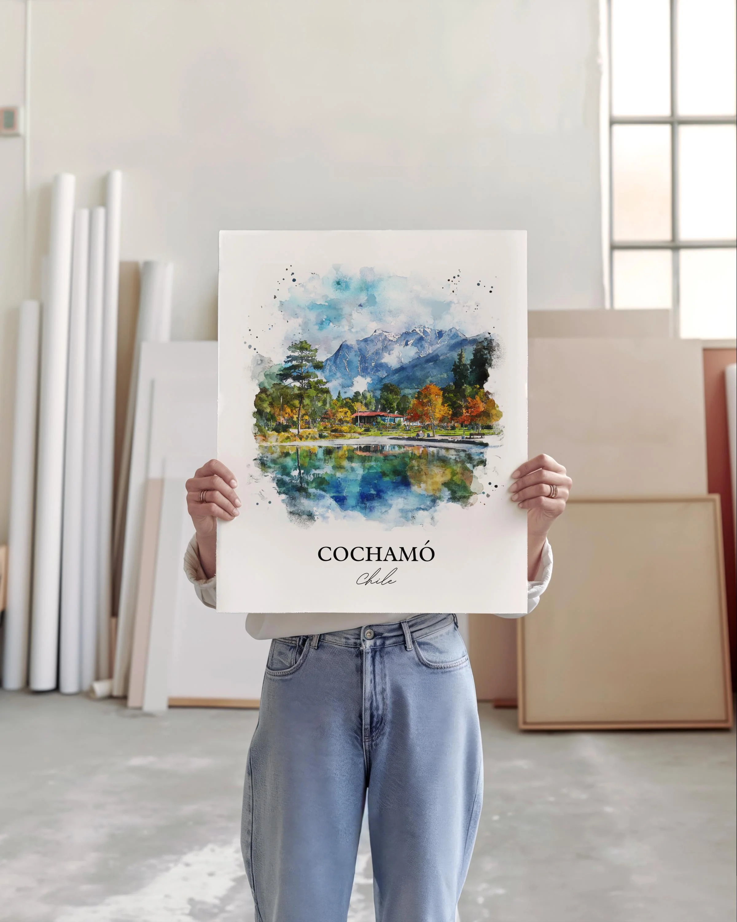 Cochamó, Chile – Watercolor Art Print - Image 3