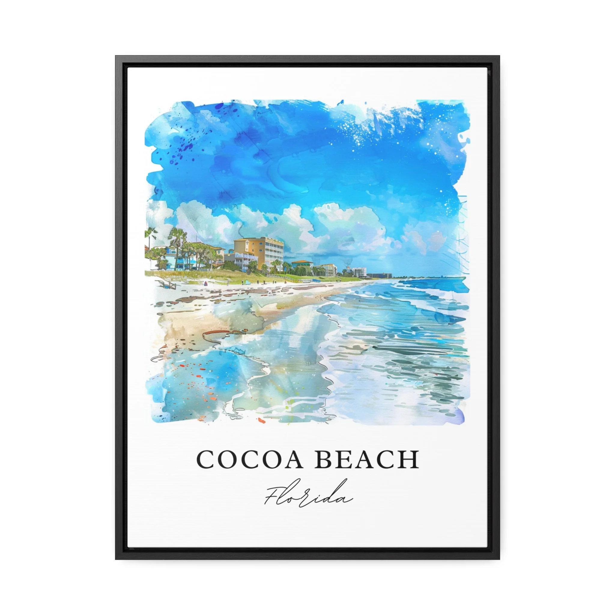 Cocoa Beach, USA – Watercolor Art Print - Image 5