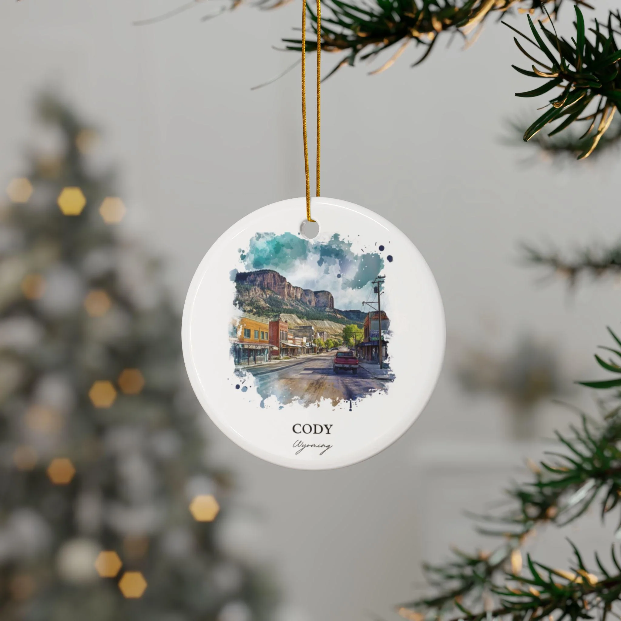 Cody Wyoming Ornament: Unique Cody WY Souvenir, Wyoming Xmas Decor, and Authentic Cody WY Gift - Image 3