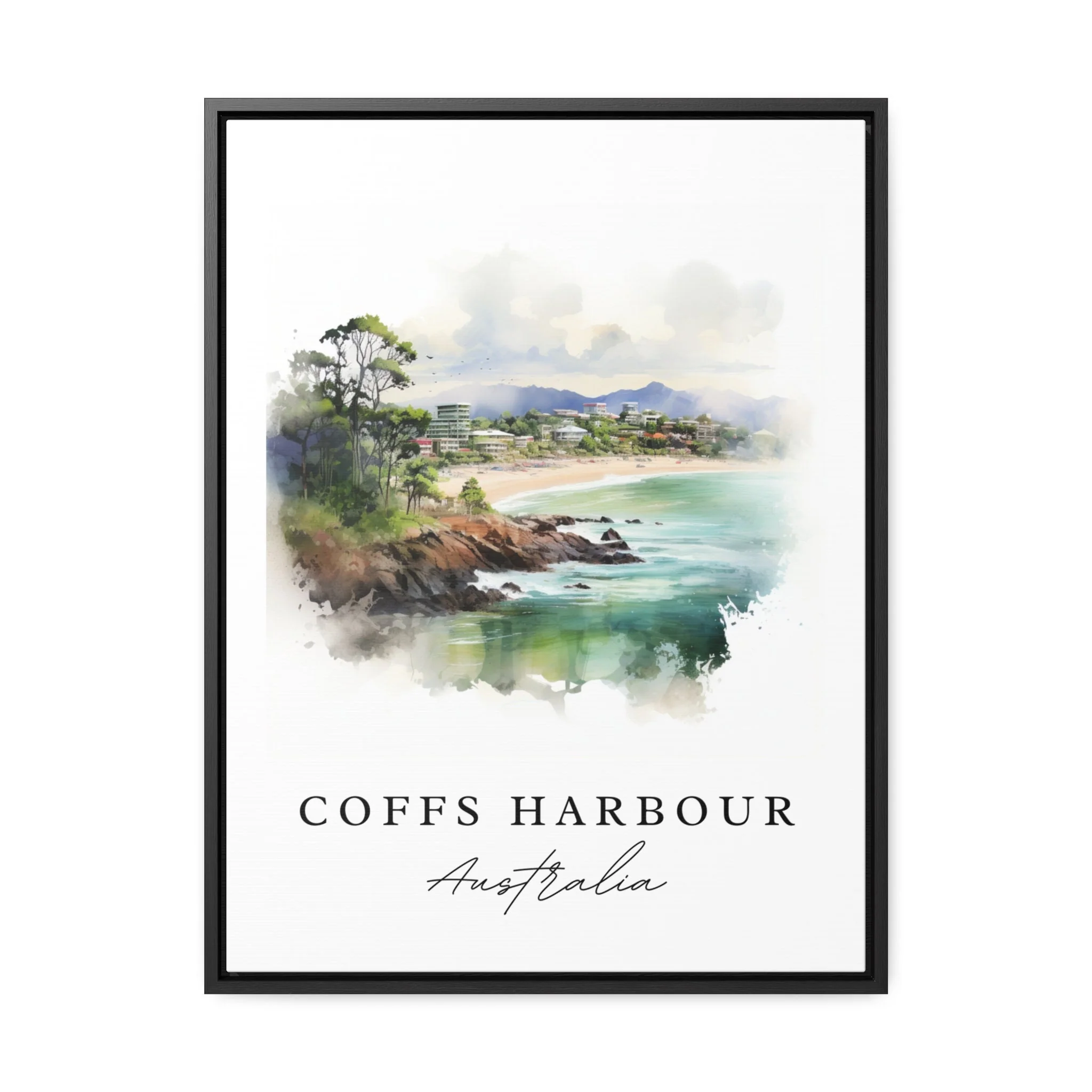 Coffs Harbour, Australia – Watercolor Art Print - Image 7