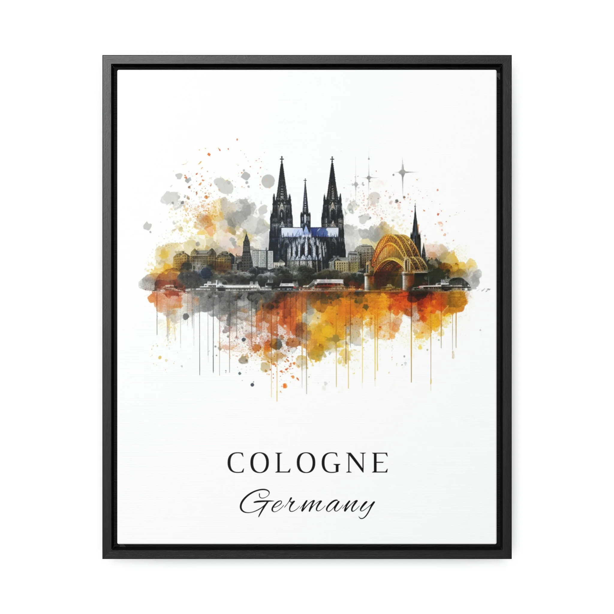 Cologne, Germany – Watercolor Art Print - Image 2