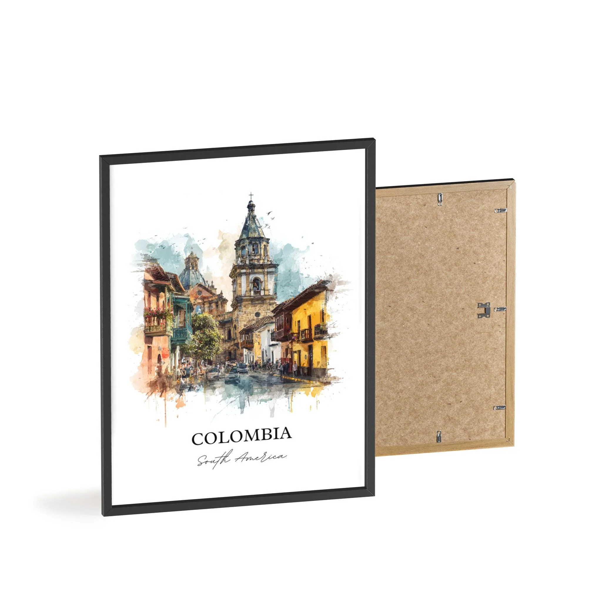 Colombia, Colombia – Watercolor Art Print - Image 8