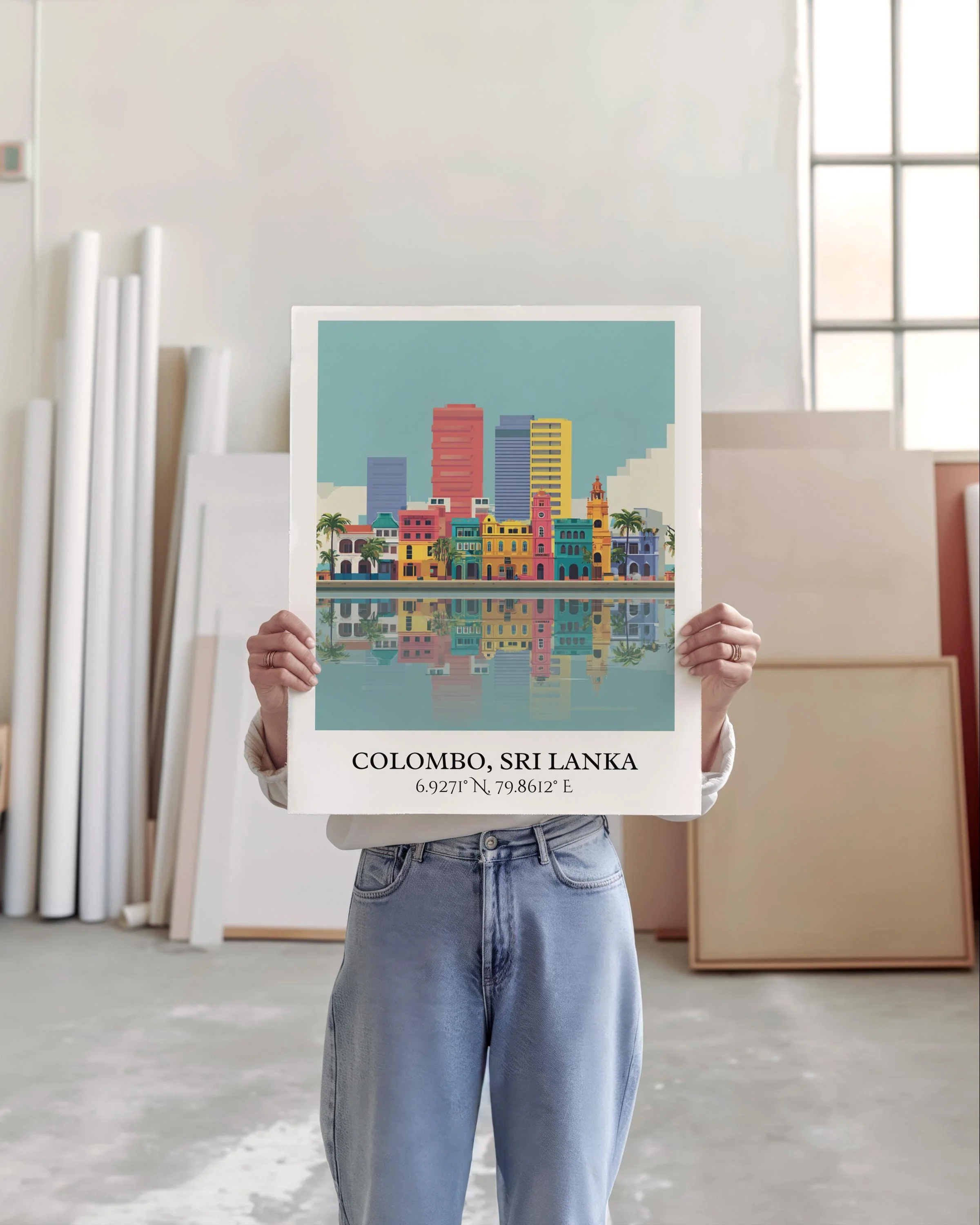 Colombo, Sri Lanka – Watercolor Art Print - Image 3