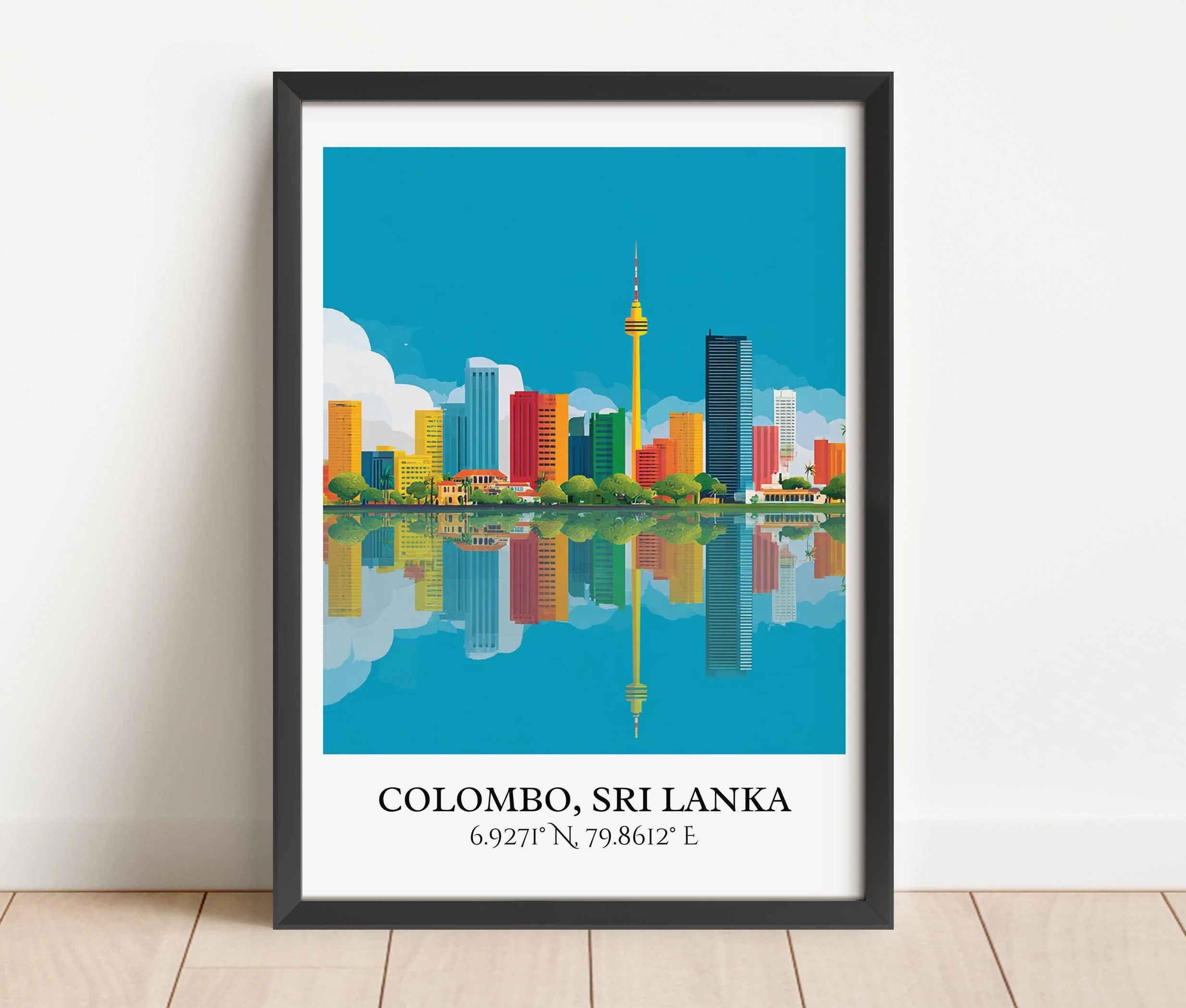 Colombo, Sri Lanka – Watercolor Art Print - Image 4