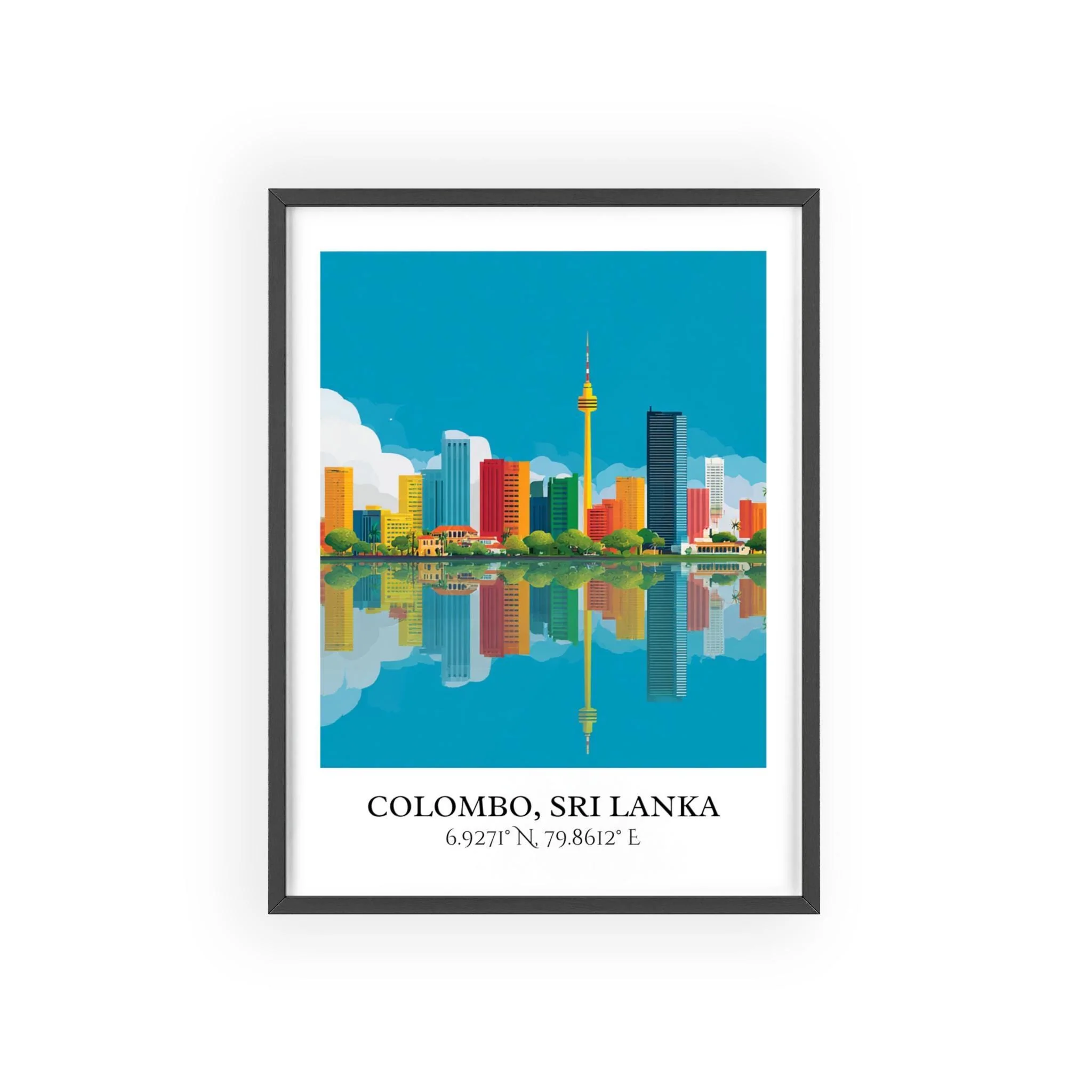 Colombo, Sri Lanka – Watercolor Art Print - Image 7