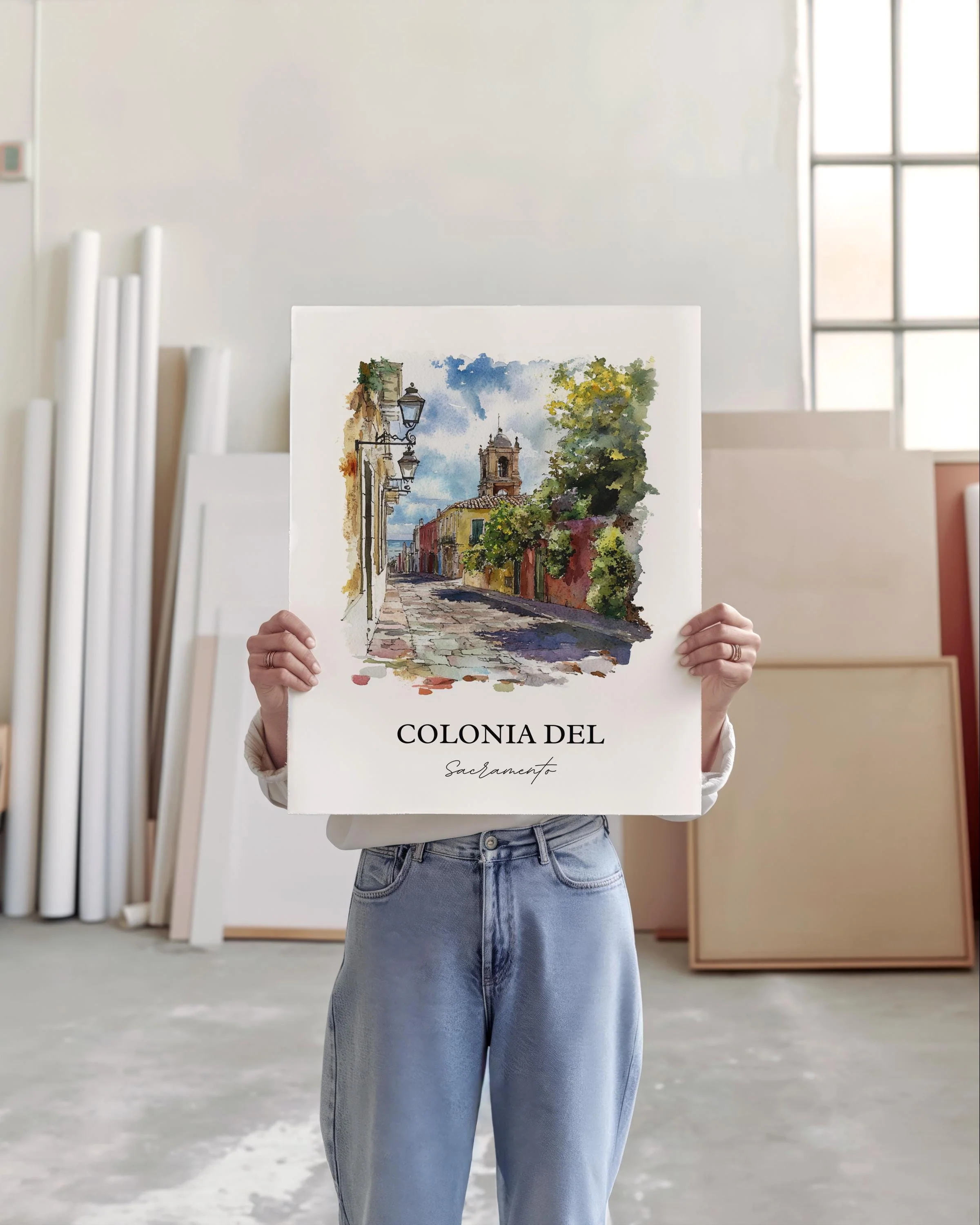 Colonia del Sacramento, Uruguay – Watercolor Art Print - Image 3