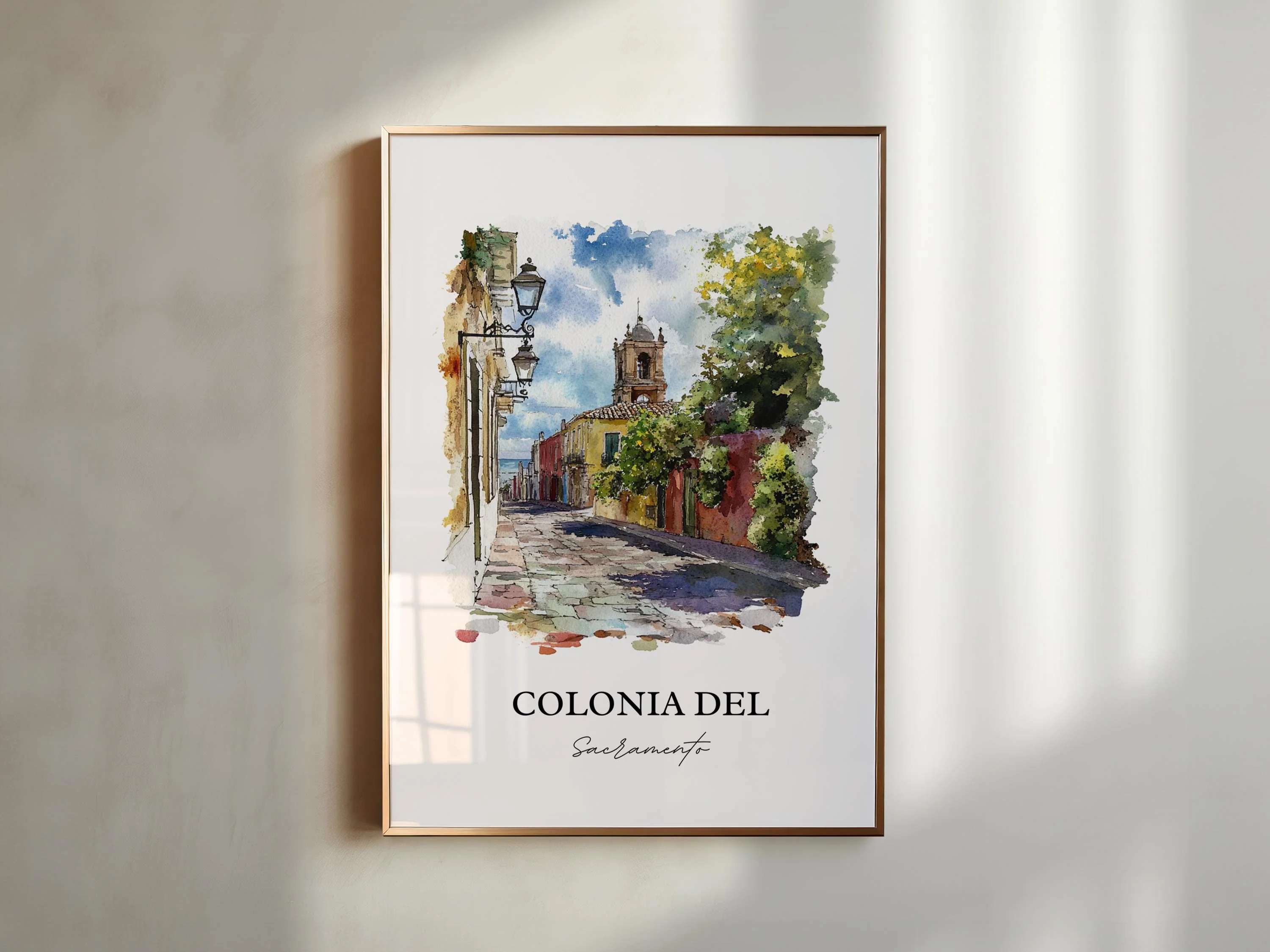 Colonia del Sacramento, Uruguay – Watercolor Art Print - Image 4