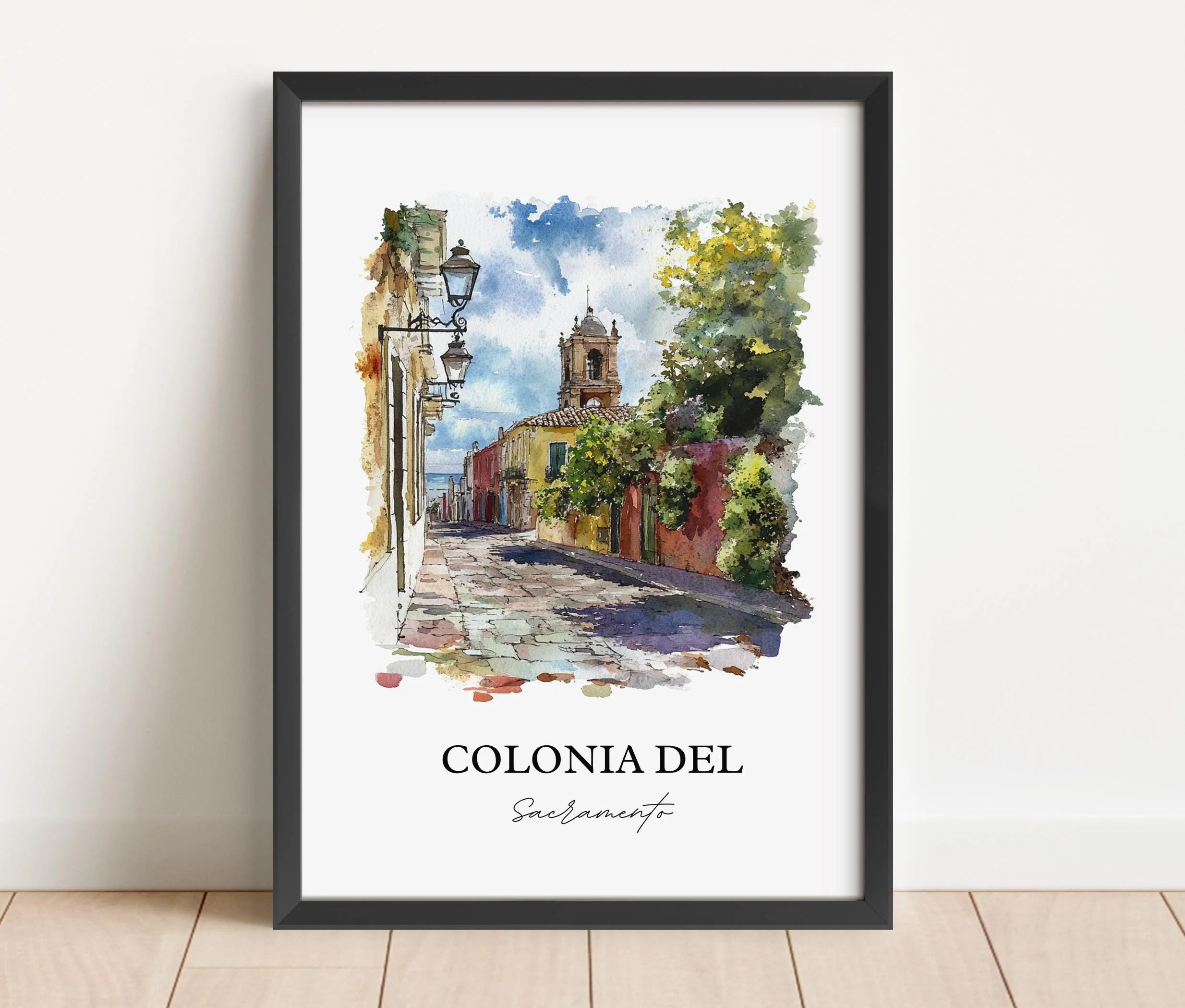 Colonia del Sacramento, Uruguay – Watercolor Art Print - Image 6