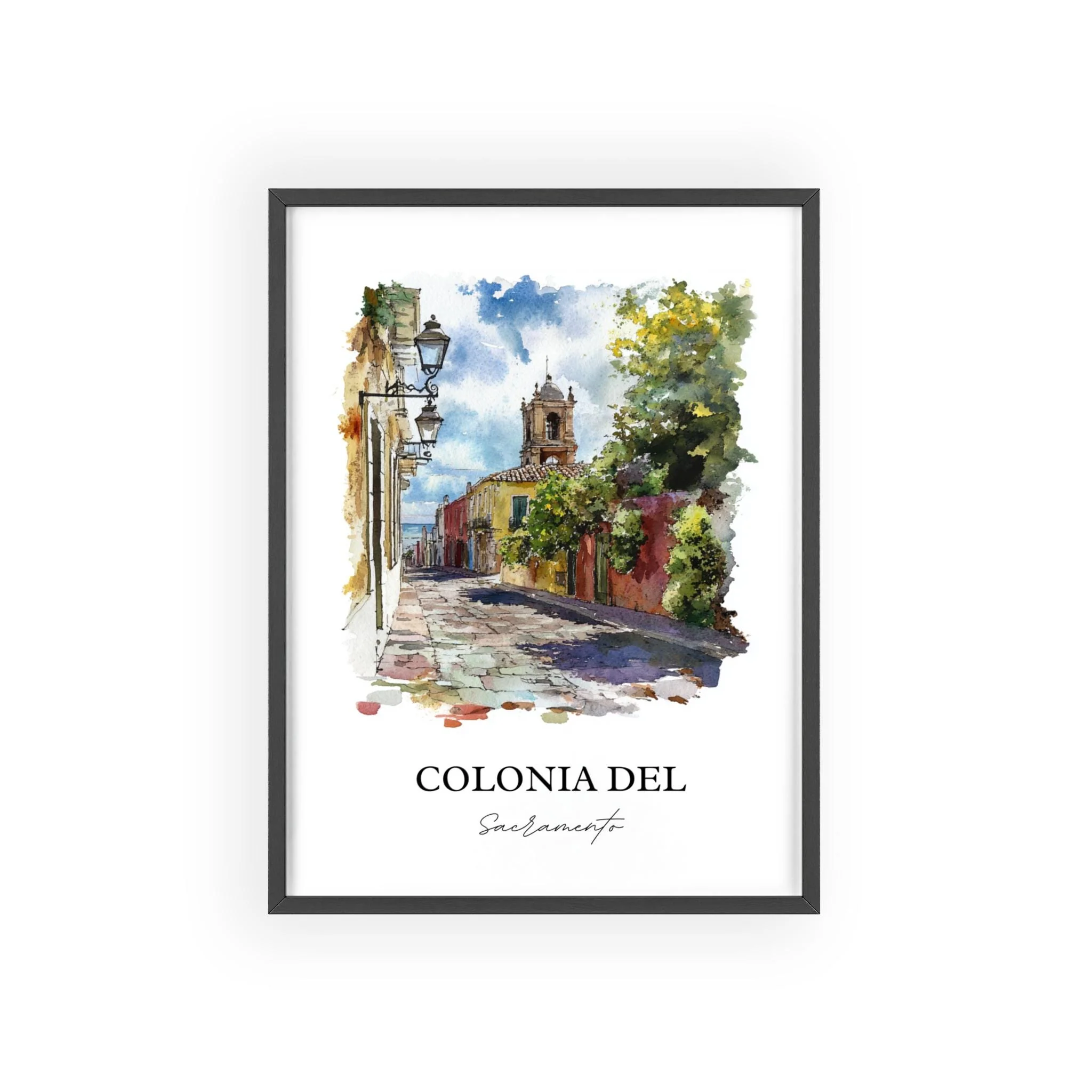 Colonia del Sacramento, Uruguay – Watercolor Art Print - Image 7