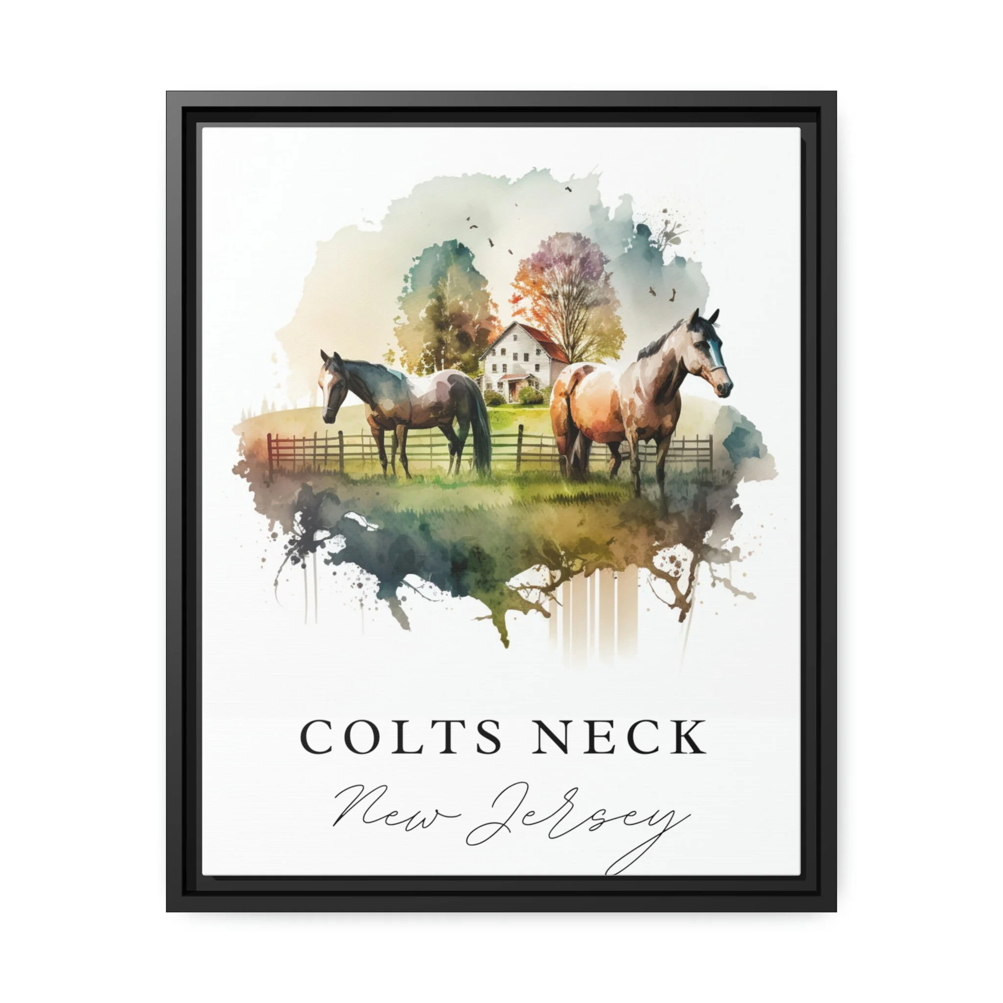 Colts Neck, New Jersey – Watercolor Art Print - Image 2