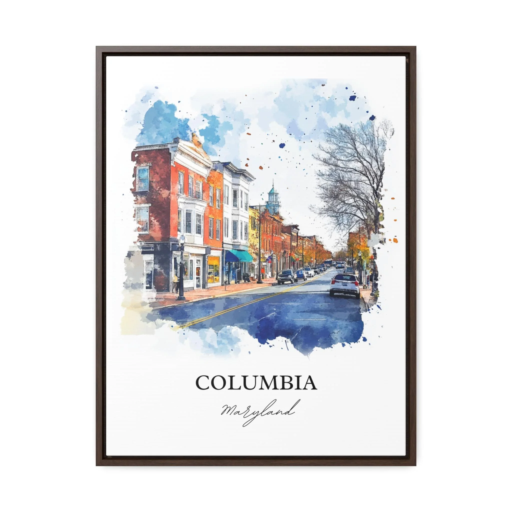 Columbia, Maryland – Watercolor Art Print - Image 7