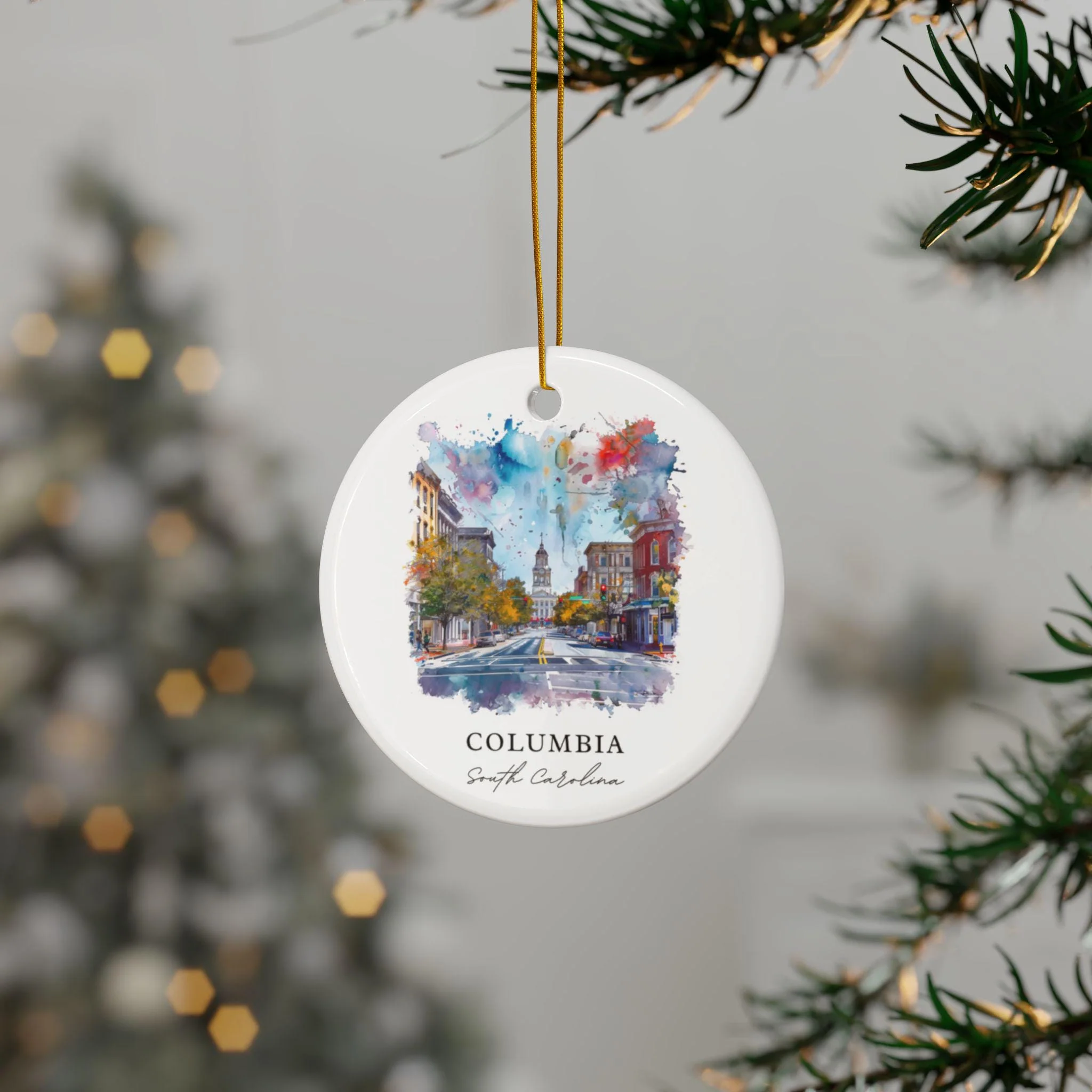 Columbia SC Ornament: Unique Columbia SC Souvenir, South Carolina Xmas Decor, and Authentic Columbia SC Gift - Image 3