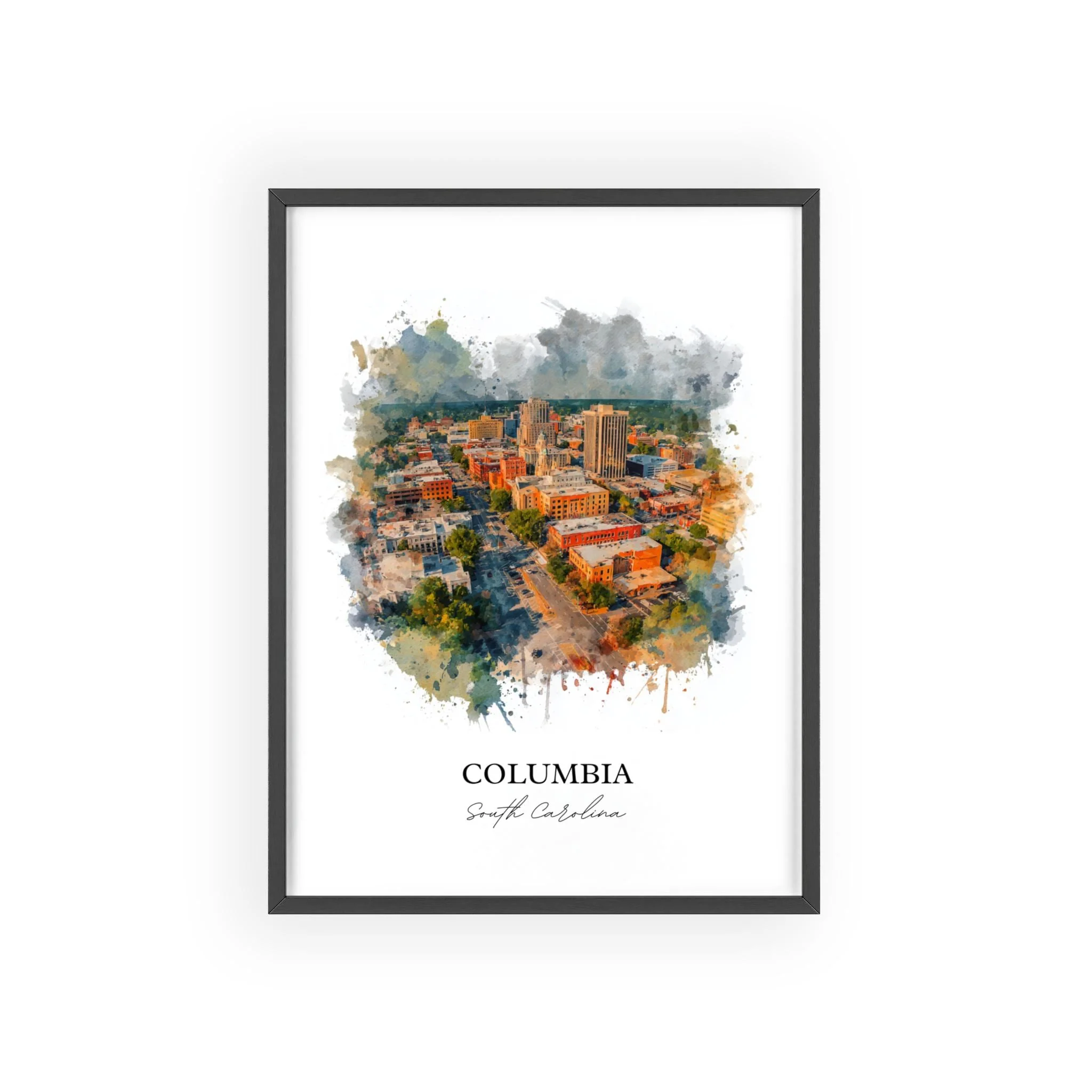 Columbia, South Carolina – Watercolor Art Print - Image 10