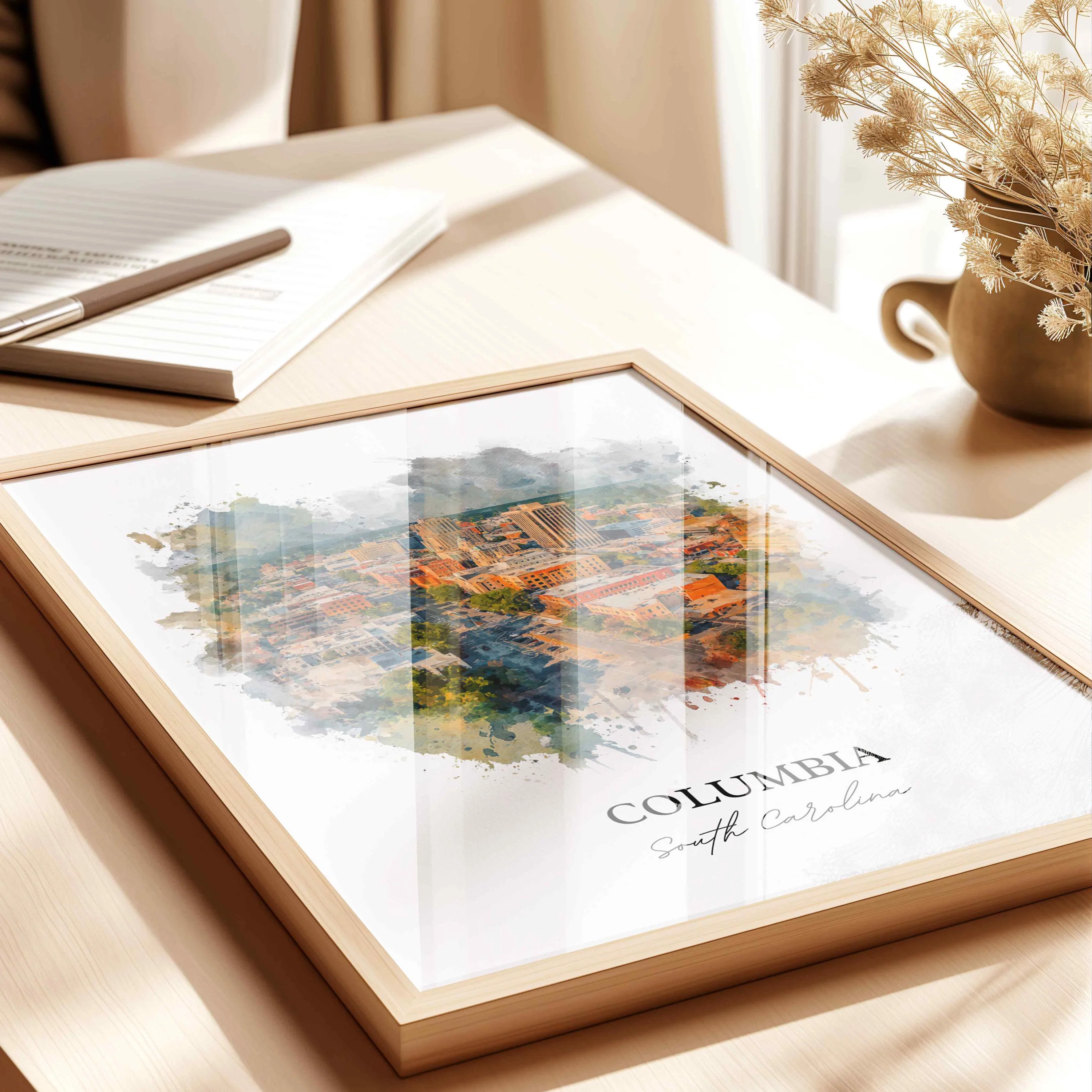 Columbia, South Carolina – Watercolor Art Print - Image 4