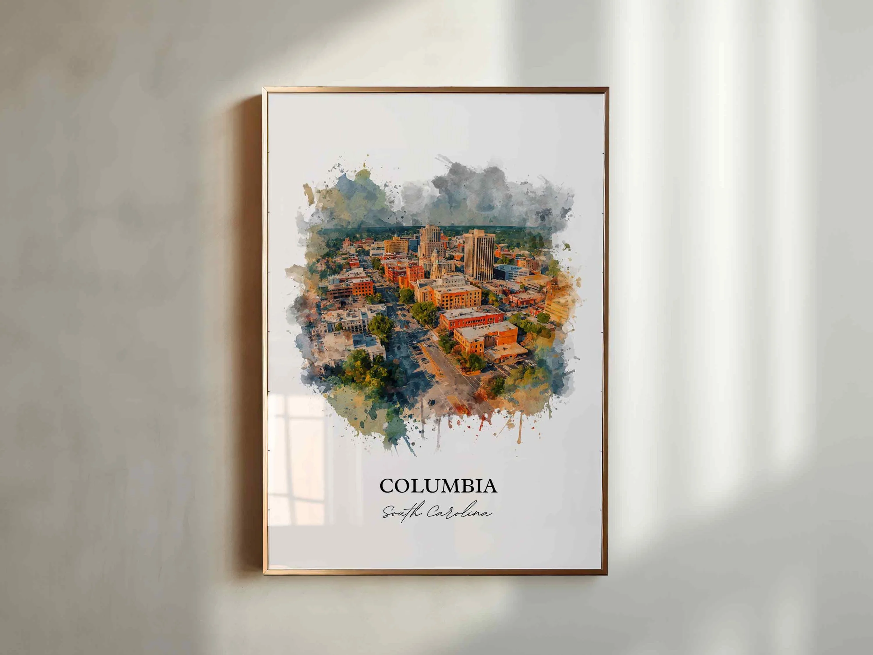 Columbia, South Carolina – Watercolor Art Print - Image 7
