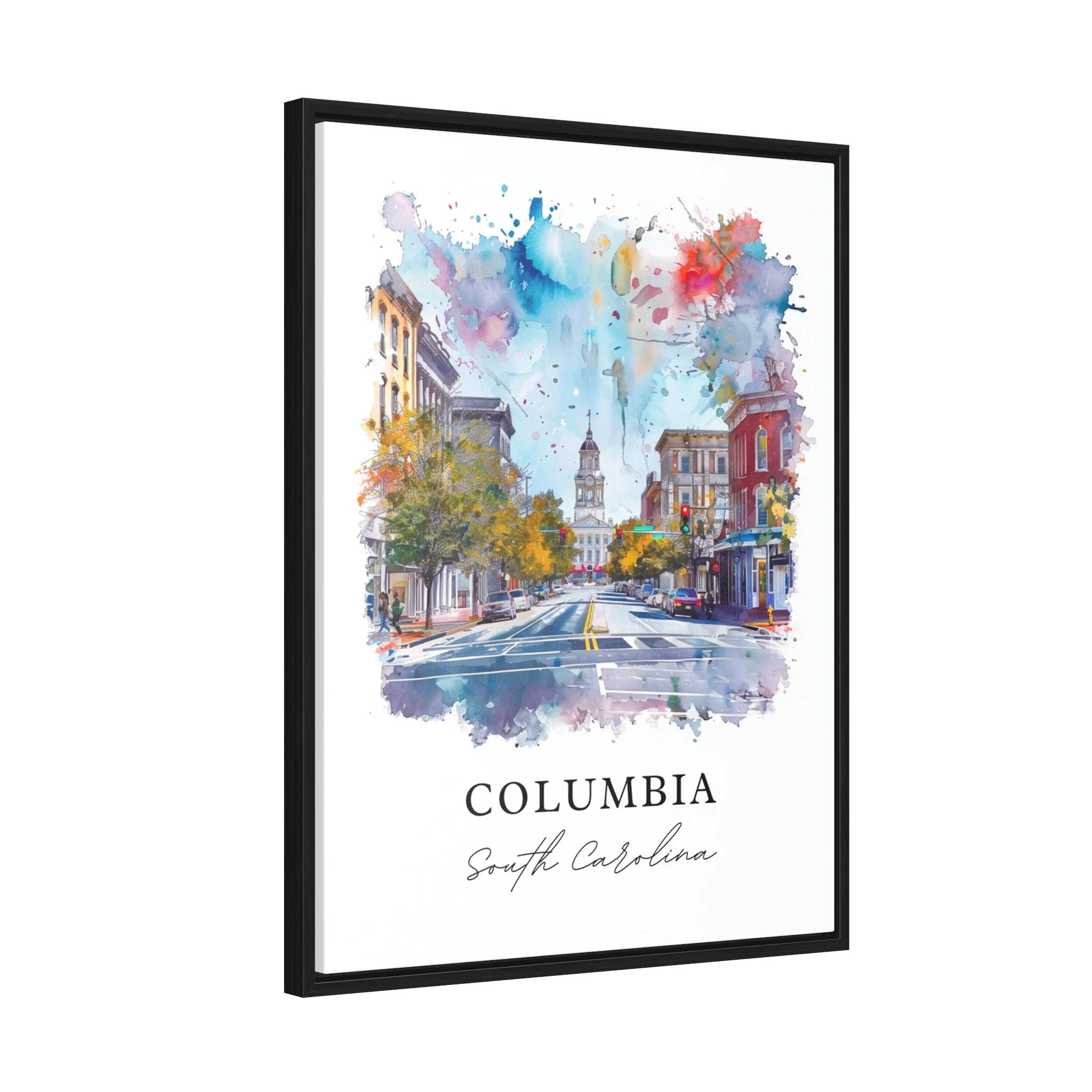 Columbia, South Carolina, South Carolina – Watercolor Art Print - Image 6