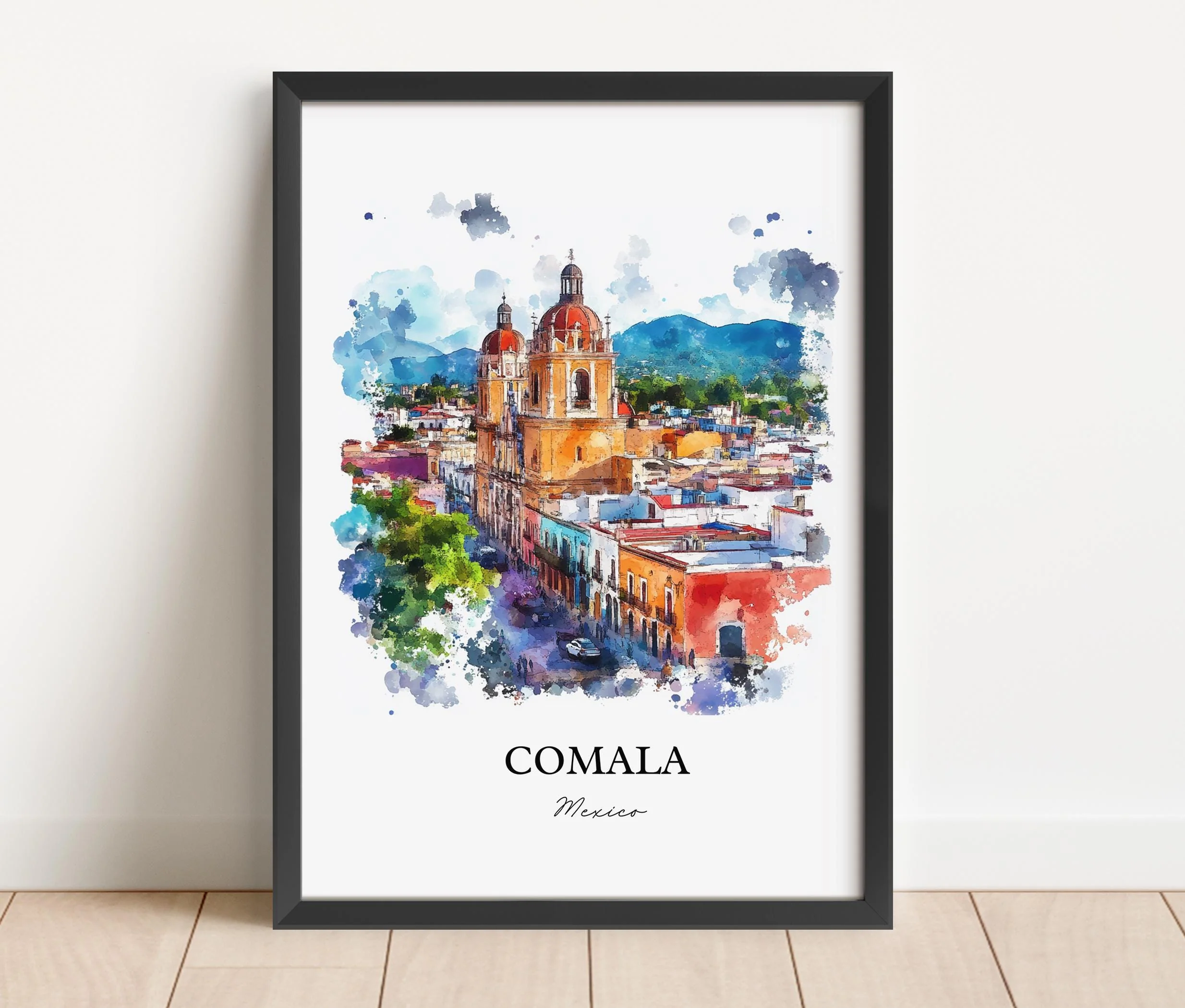 Comala, Mexico – Watercolor Art Print - Image 6