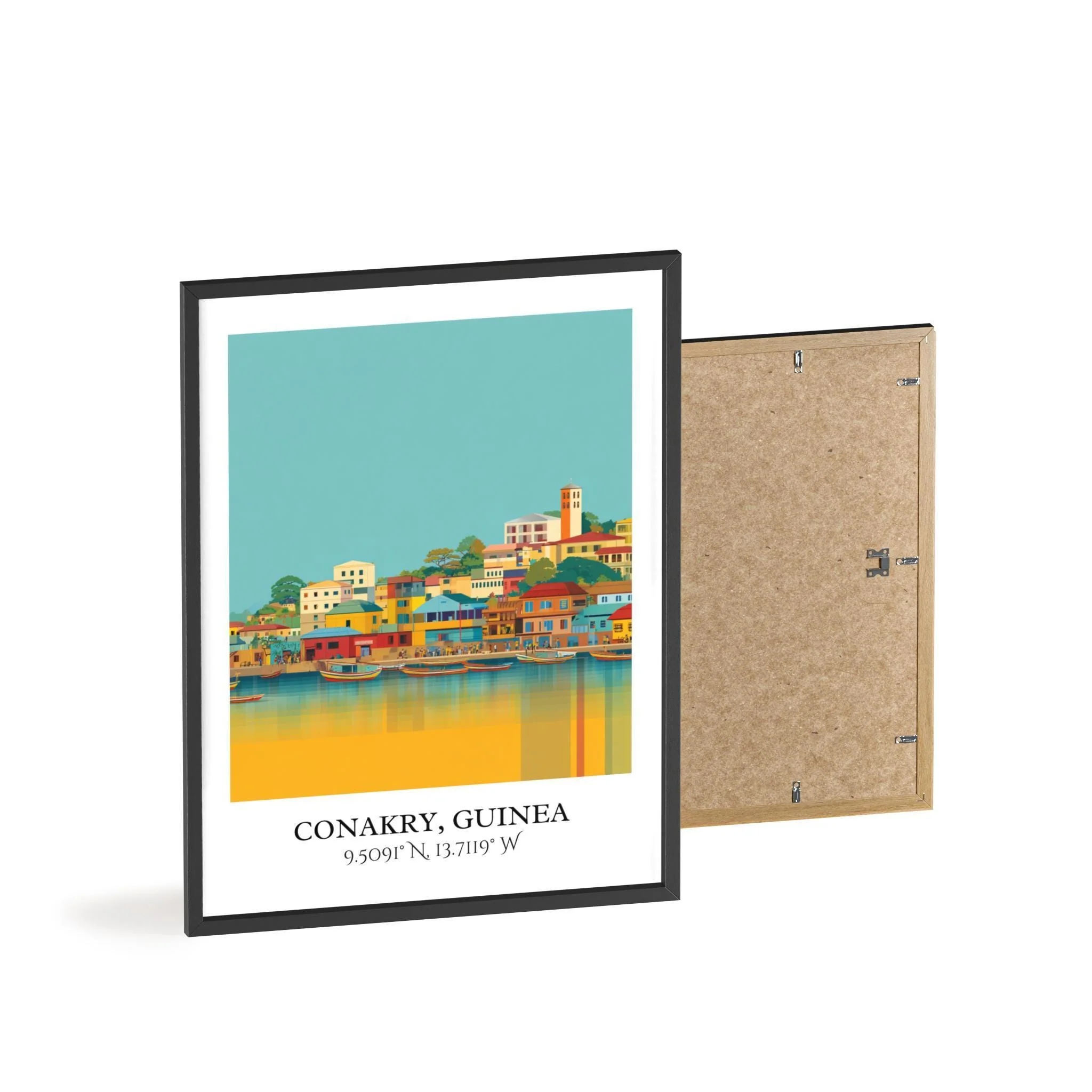 Conakry, Guinea – Watercolor Art Print - Image 8