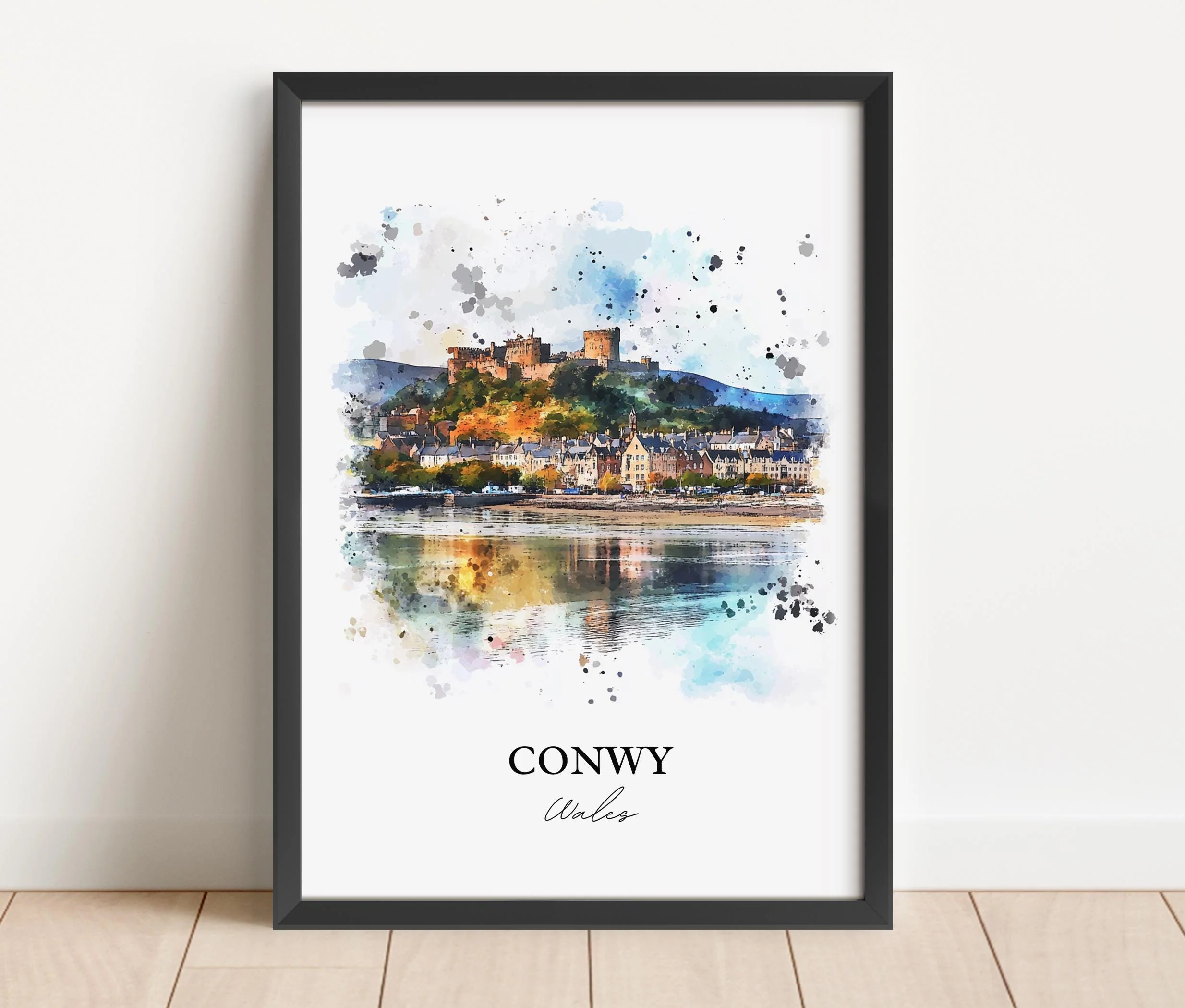 Conwy, Wales – Watercolor Art Print - Image 6