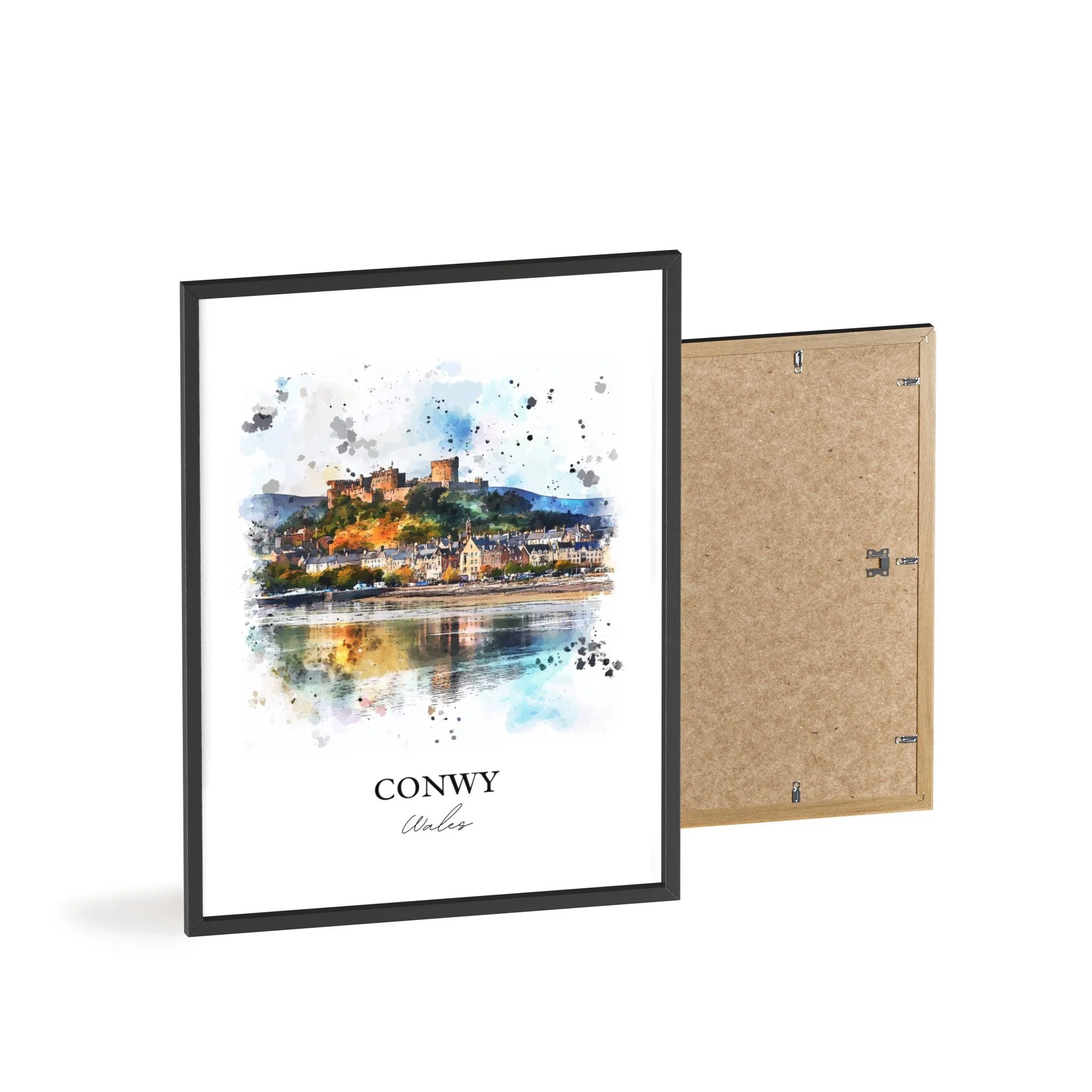 Conwy, Wales – Watercolor Art Print - Image 8