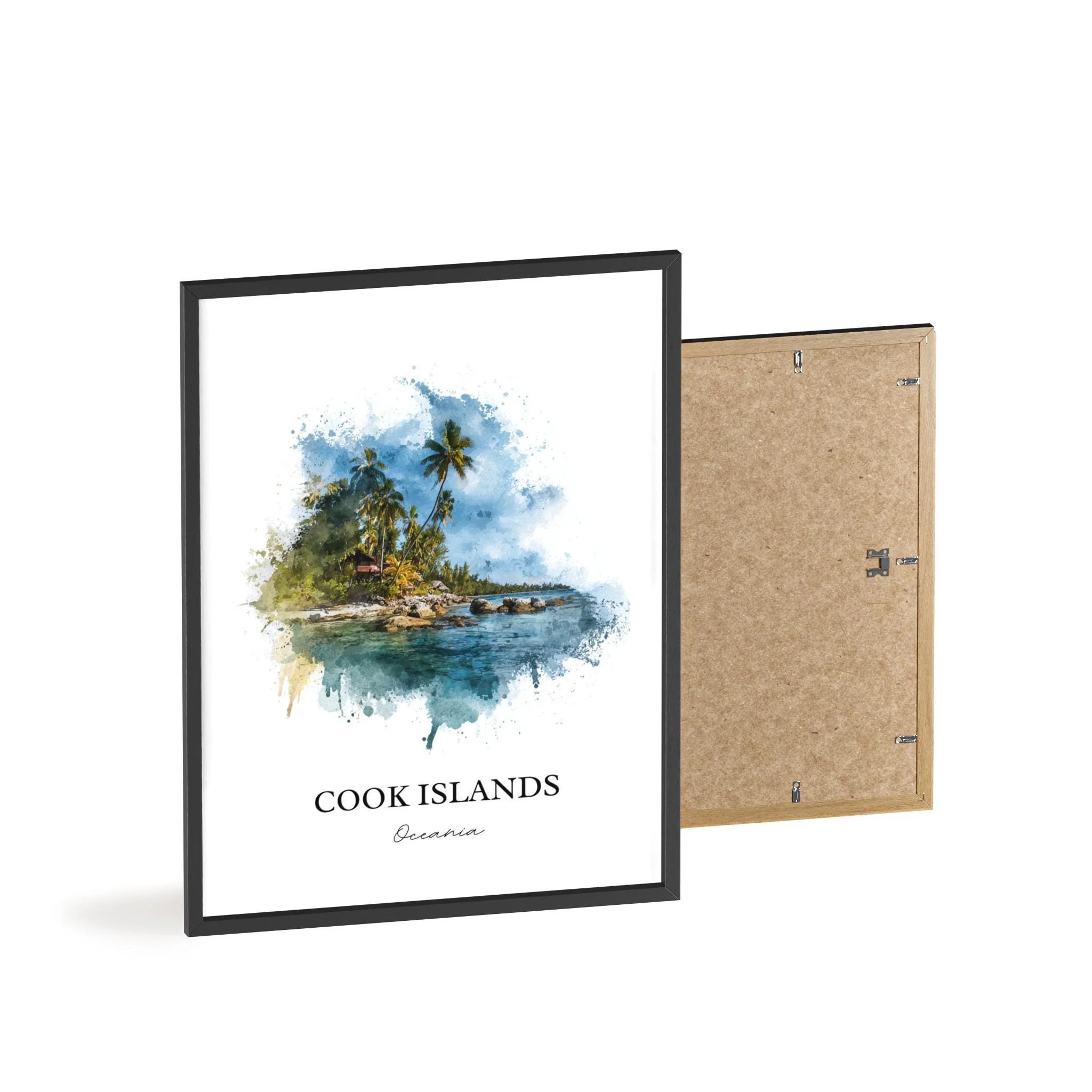 Cook Islands, South Pacific – Watercolor Art Print - Image 8