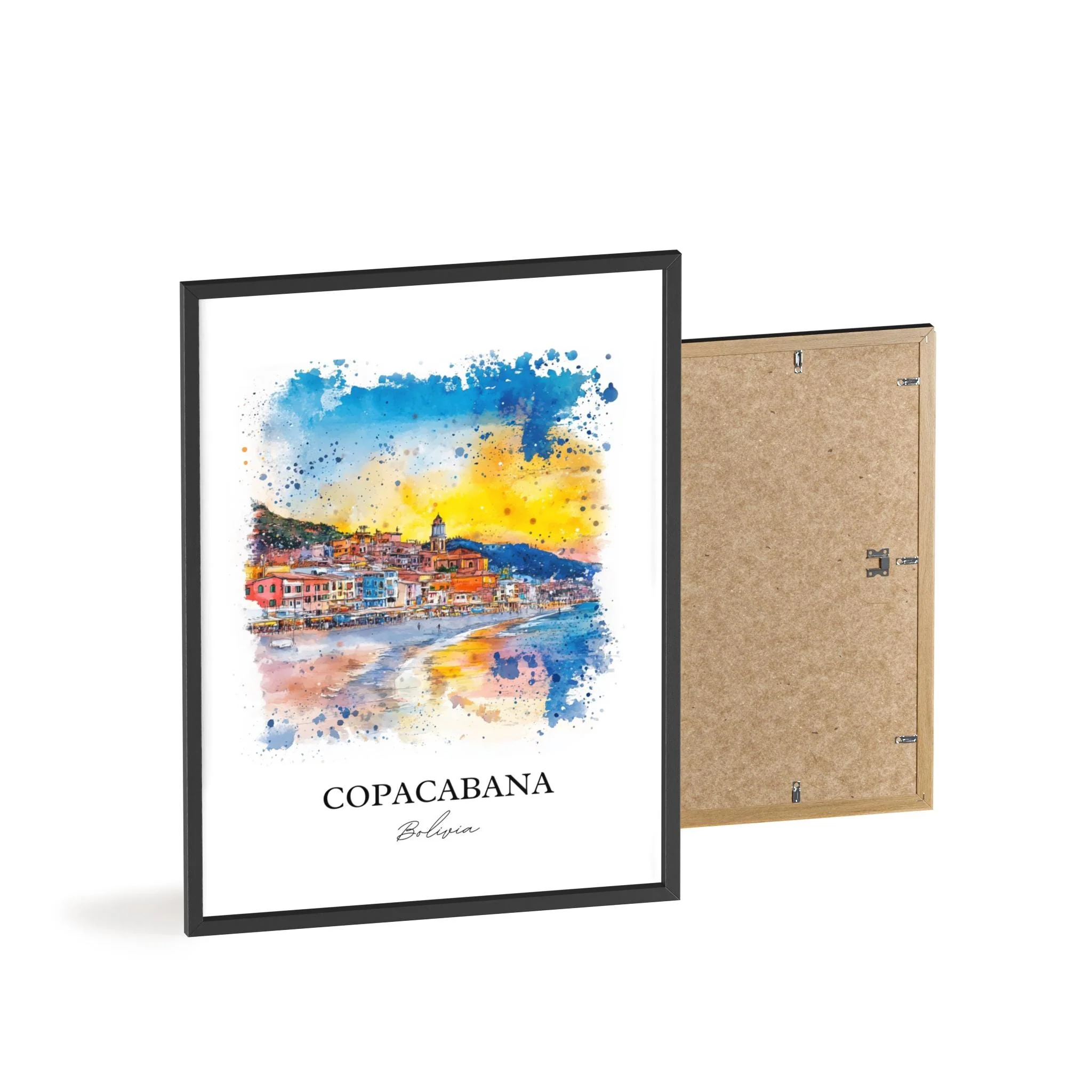 Copacabana, Bolivia – Watercolor Art Print of Lake Titicaca - Image 8