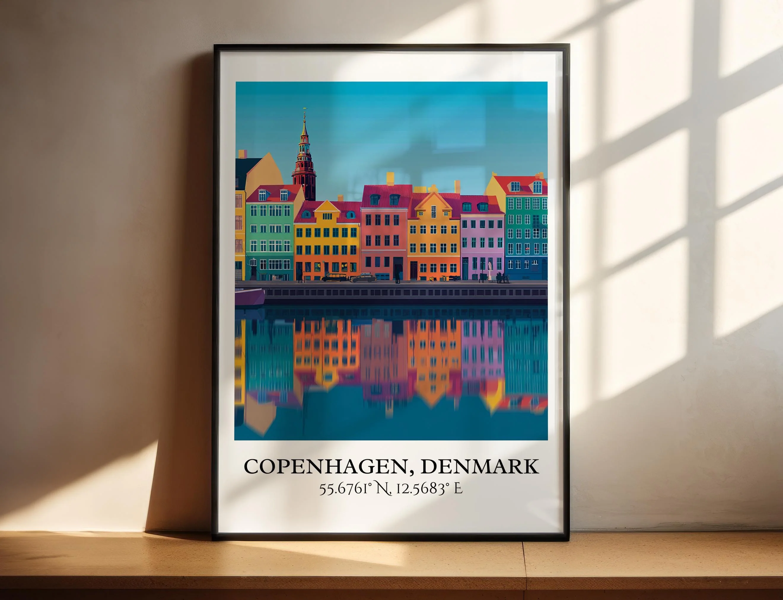 Copenhagen, Denmark – Watercolor Art Print