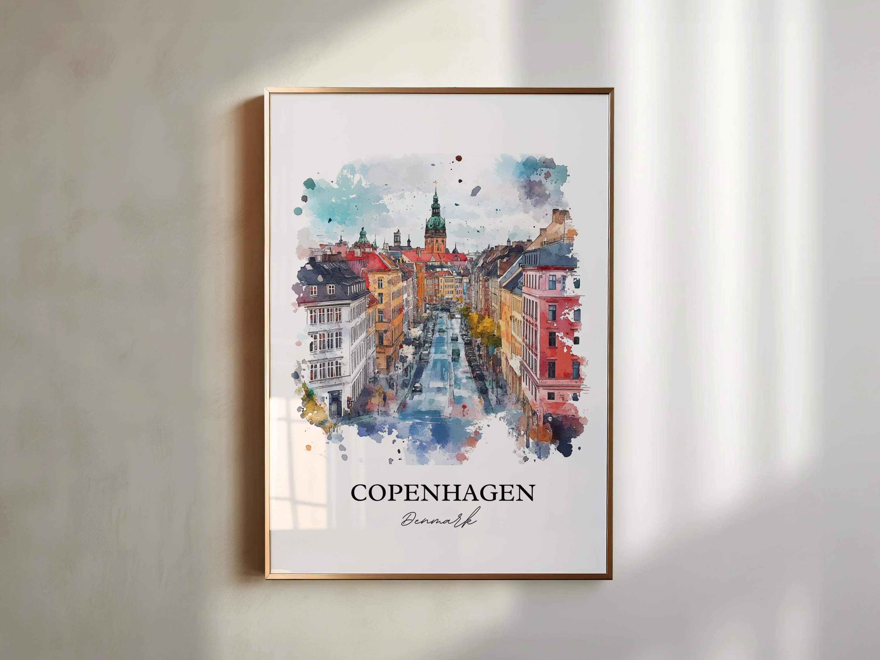 Copenhagen, Denmark – Watercolor Art Print - Image 6
