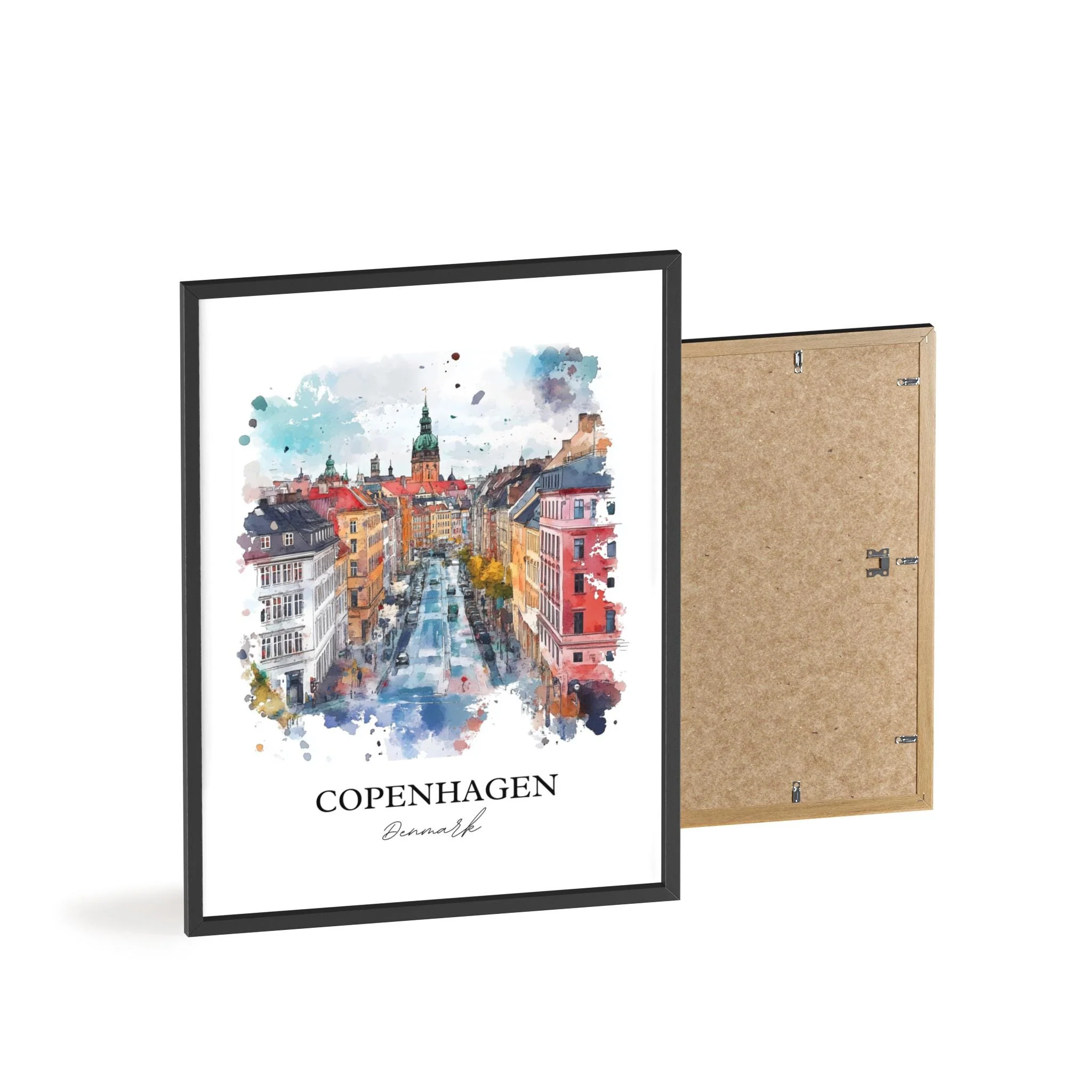 Copenhagen, Denmark – Watercolor Art Print - Image 8