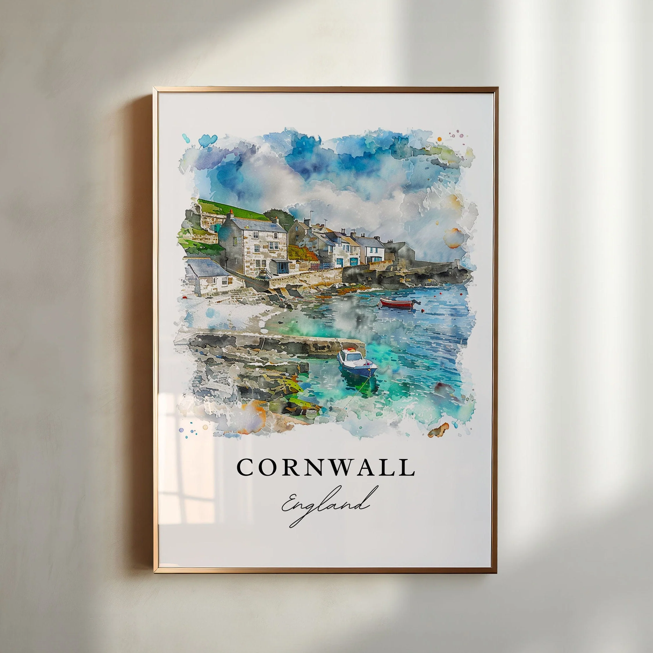 Cornwall, England – Watercolor Art Print