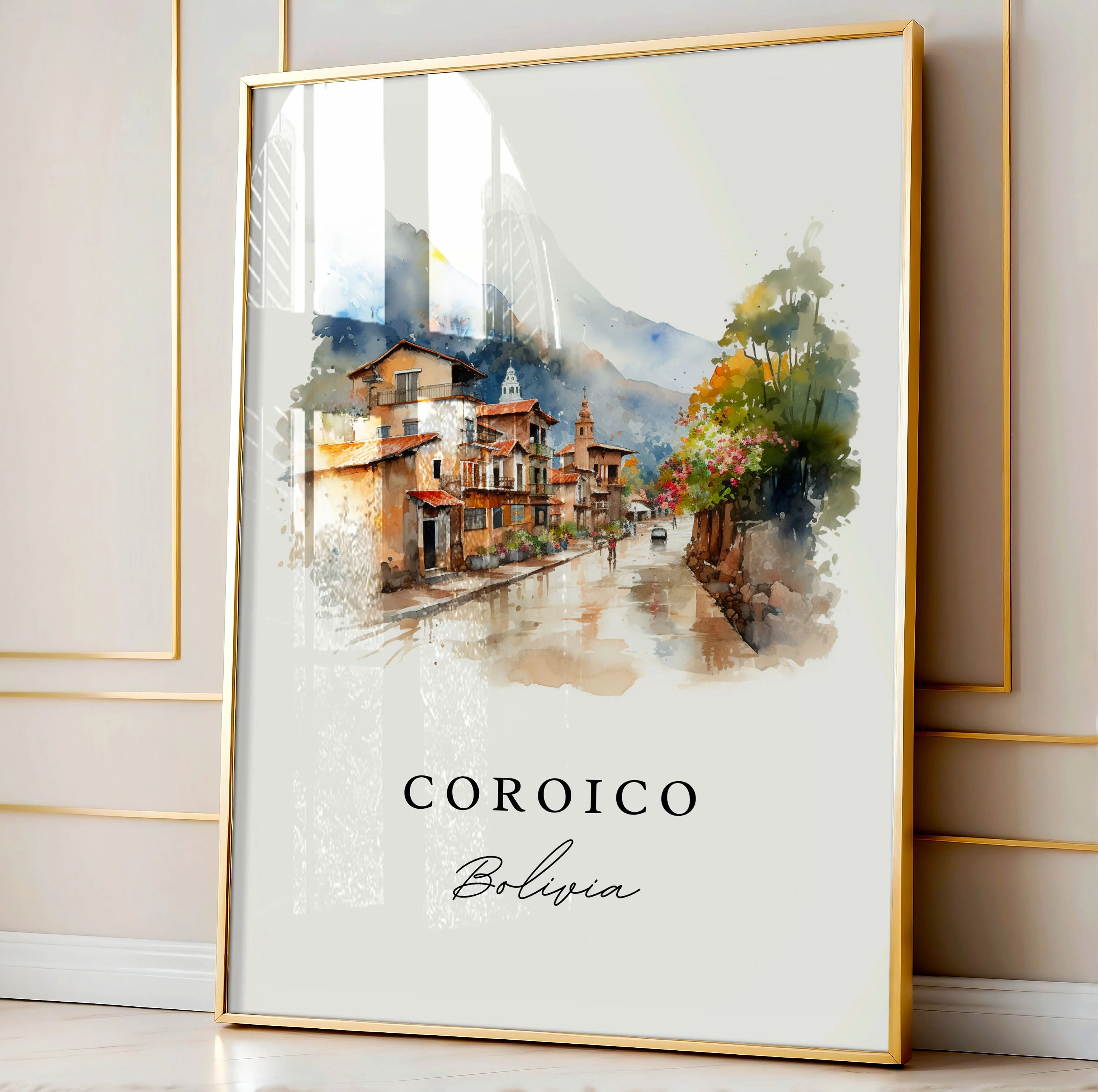 Coroico, Bolivia – Watercolor Art Print - Image 4
