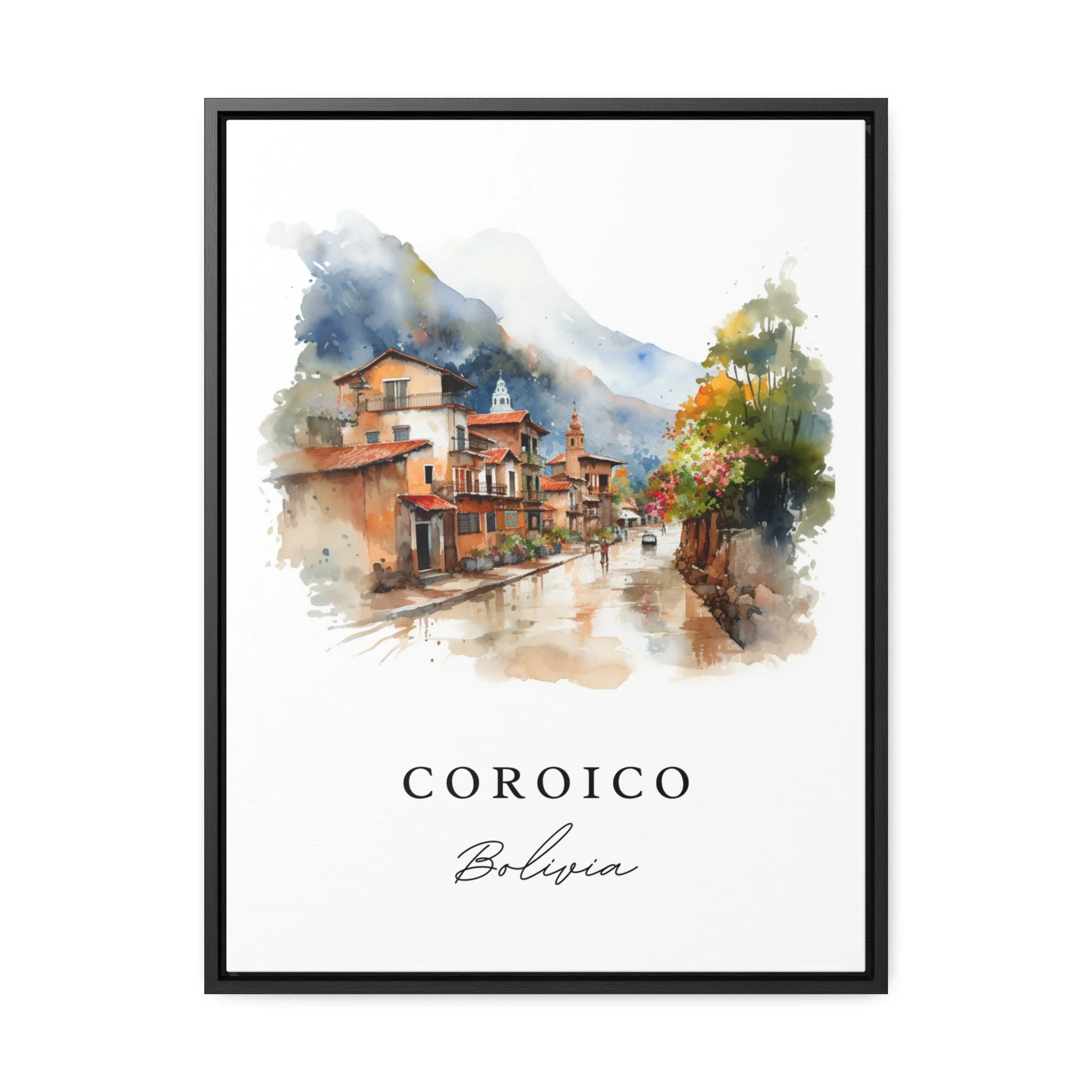 Coroico, Bolivia – Watercolor Art Print - Image 6