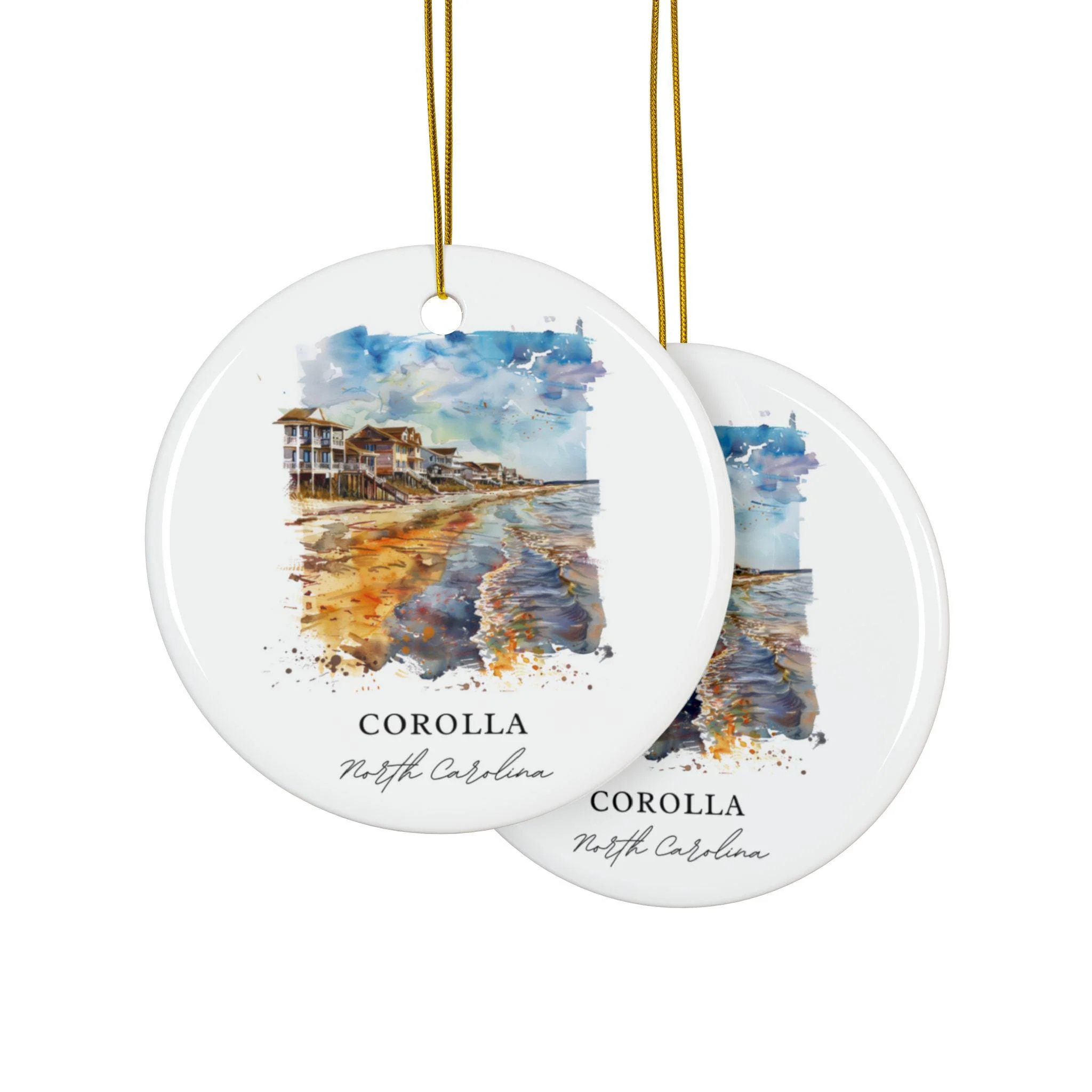 Corolla NC Ornament: Unique Corolla NC Souvenir, Corolla Xmas Decor, and Authentic North Carolina Gift - Image 2