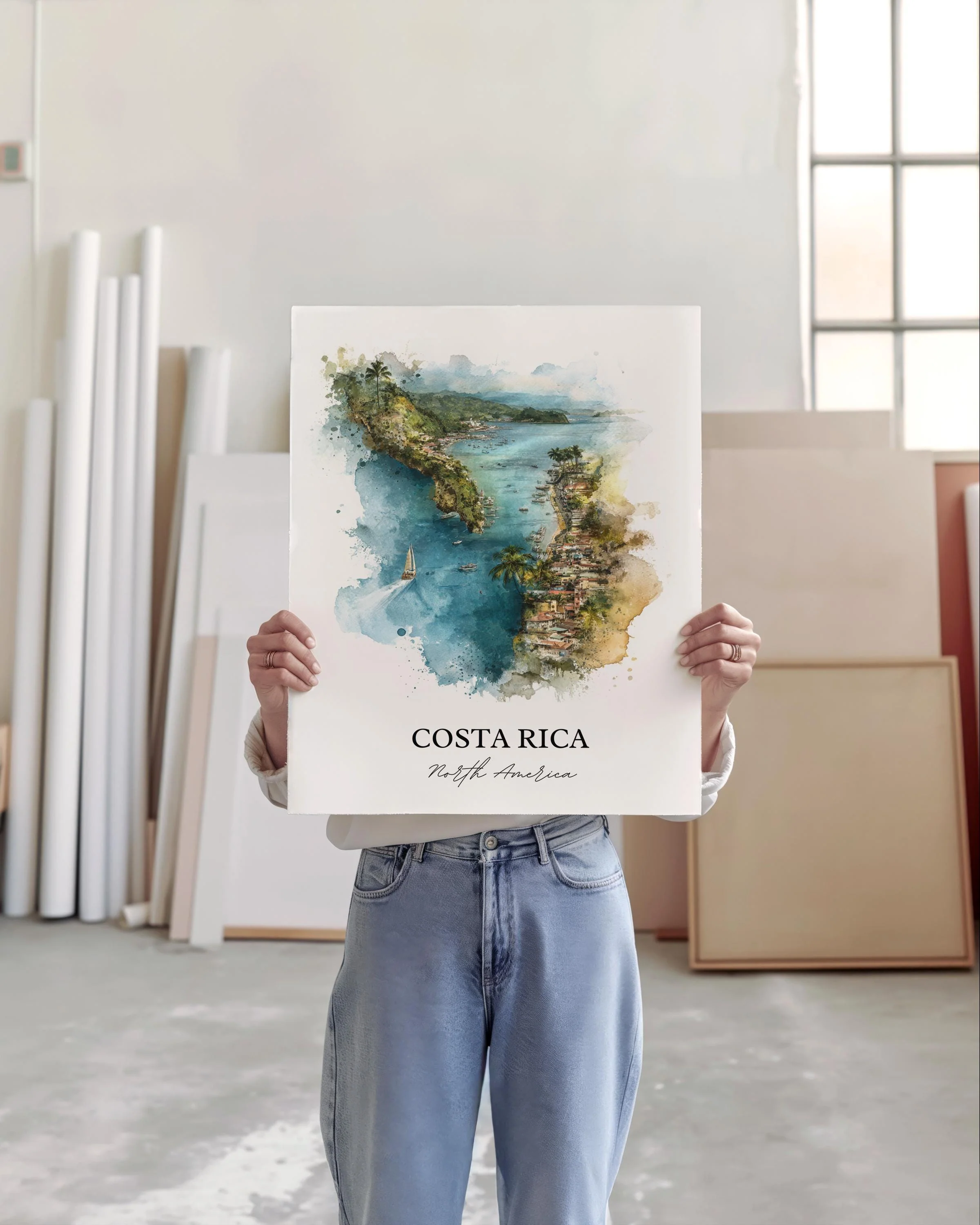 Costa Rica, Costa Rica – Watercolor Art Print - Image 5