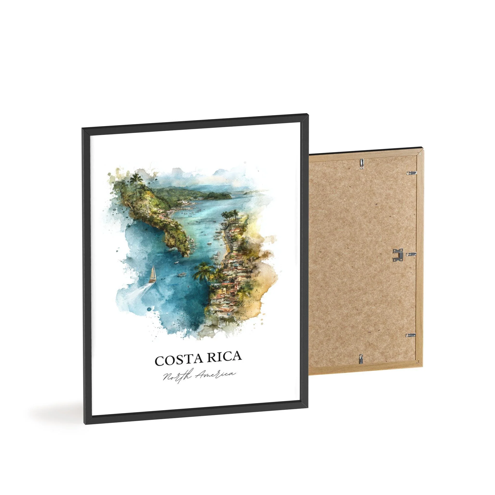 Costa Rica, Costa Rica – Watercolor Art Print - Image 8