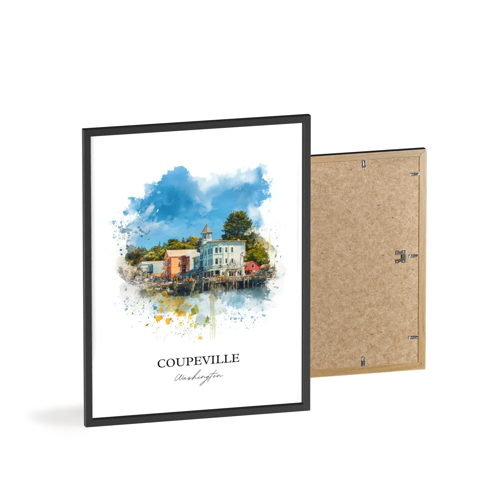 Coupeville, WA – Watercolor Art Print - Image 10