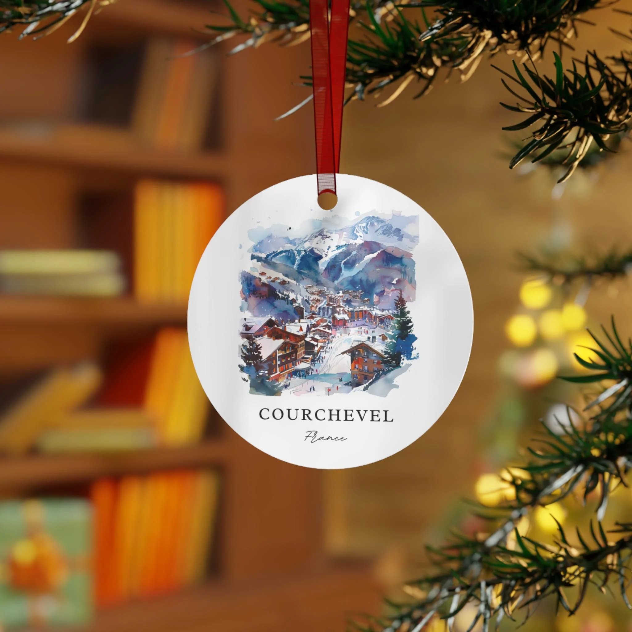 Courchevel Ornament: Unique Courchevel Souvenir, Courchevel France Xmas Decor, and Authentic French Alps Ski Gift (1pc, 3pcs, 5pcs, 10pcs) - Image 3