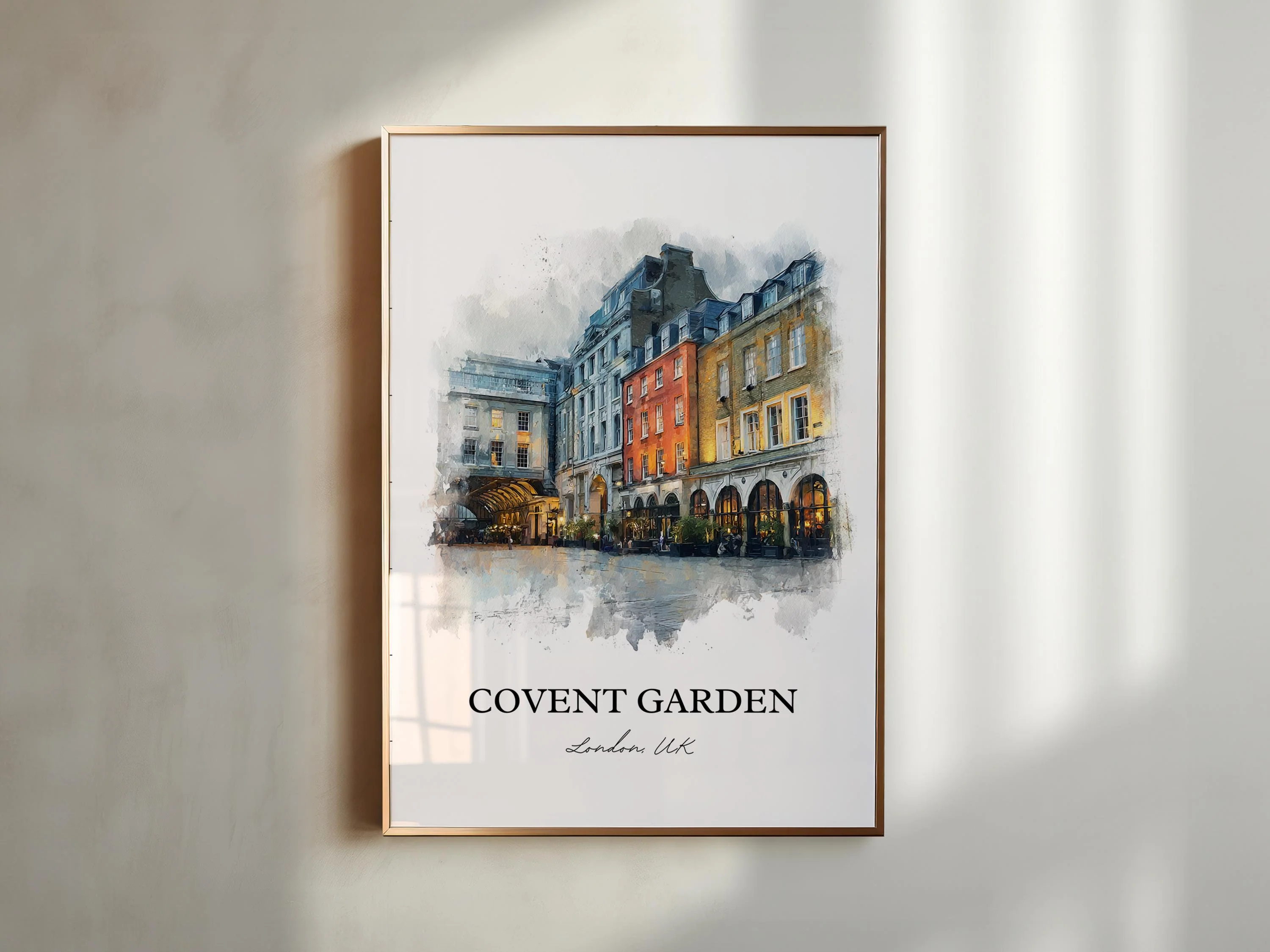 Covent Garden, England – Watercolor Art Print - Image 4