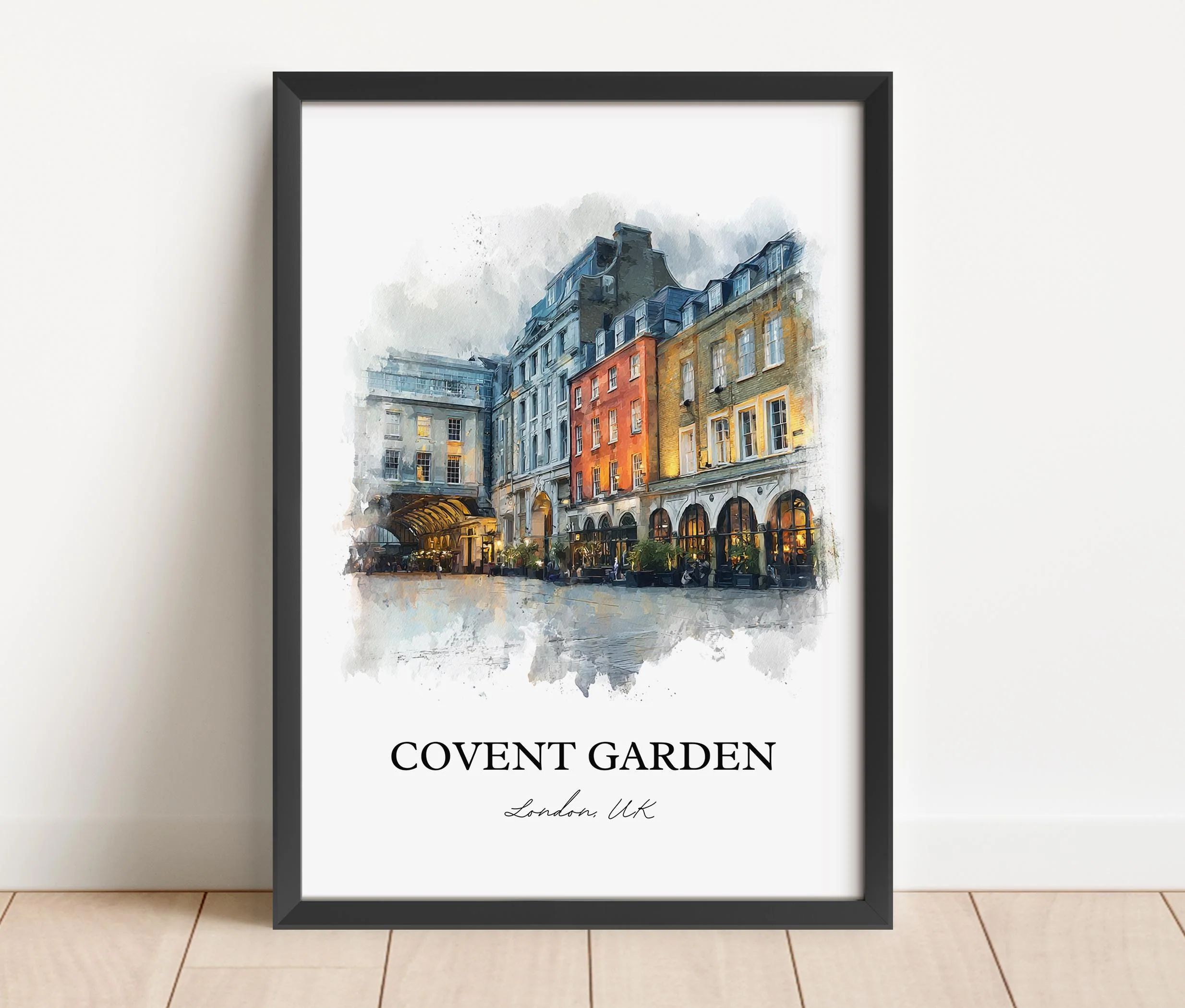 Covent Garden, England – Watercolor Art Print - Image 5