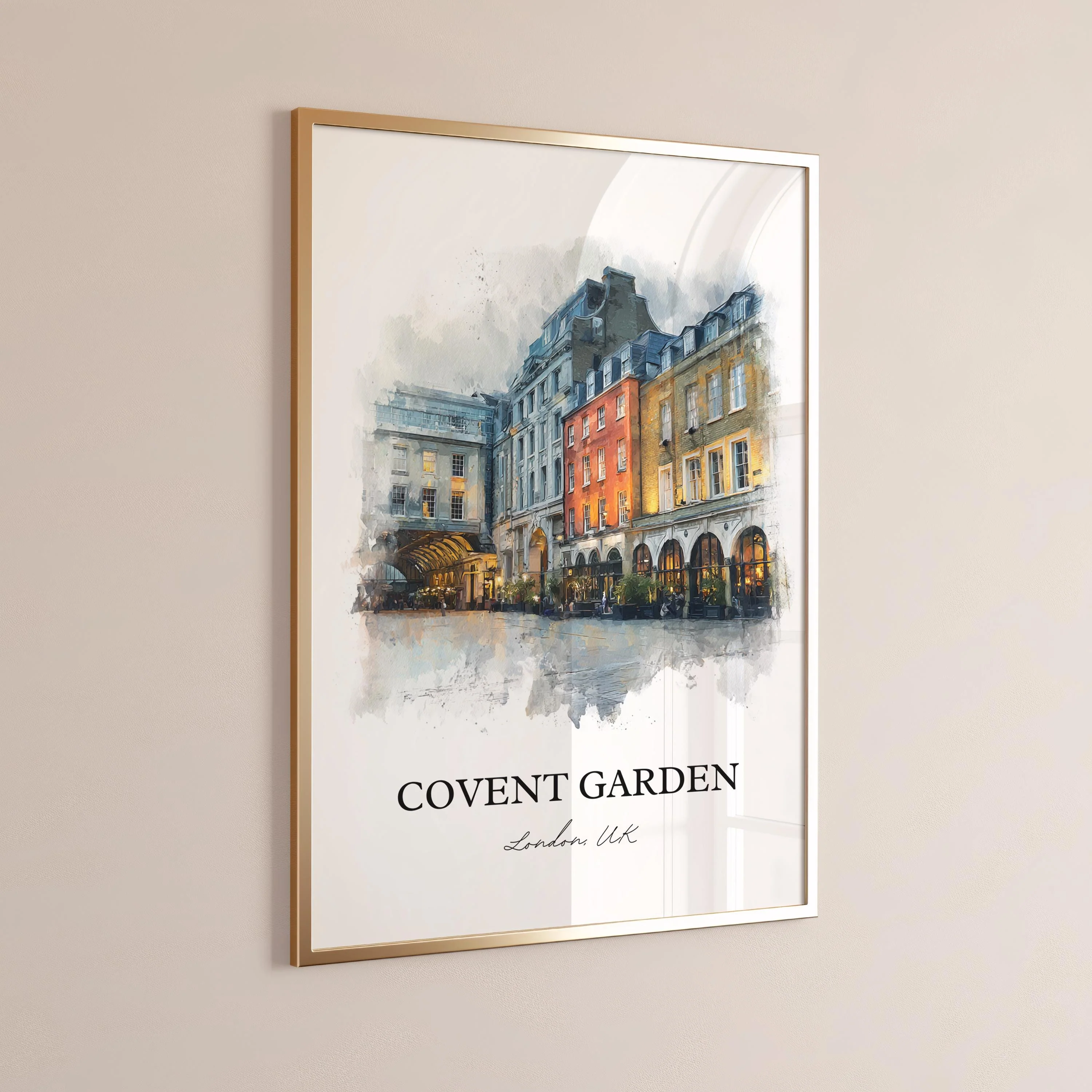 Covent Garden, England – Watercolor Art Print - Image 8