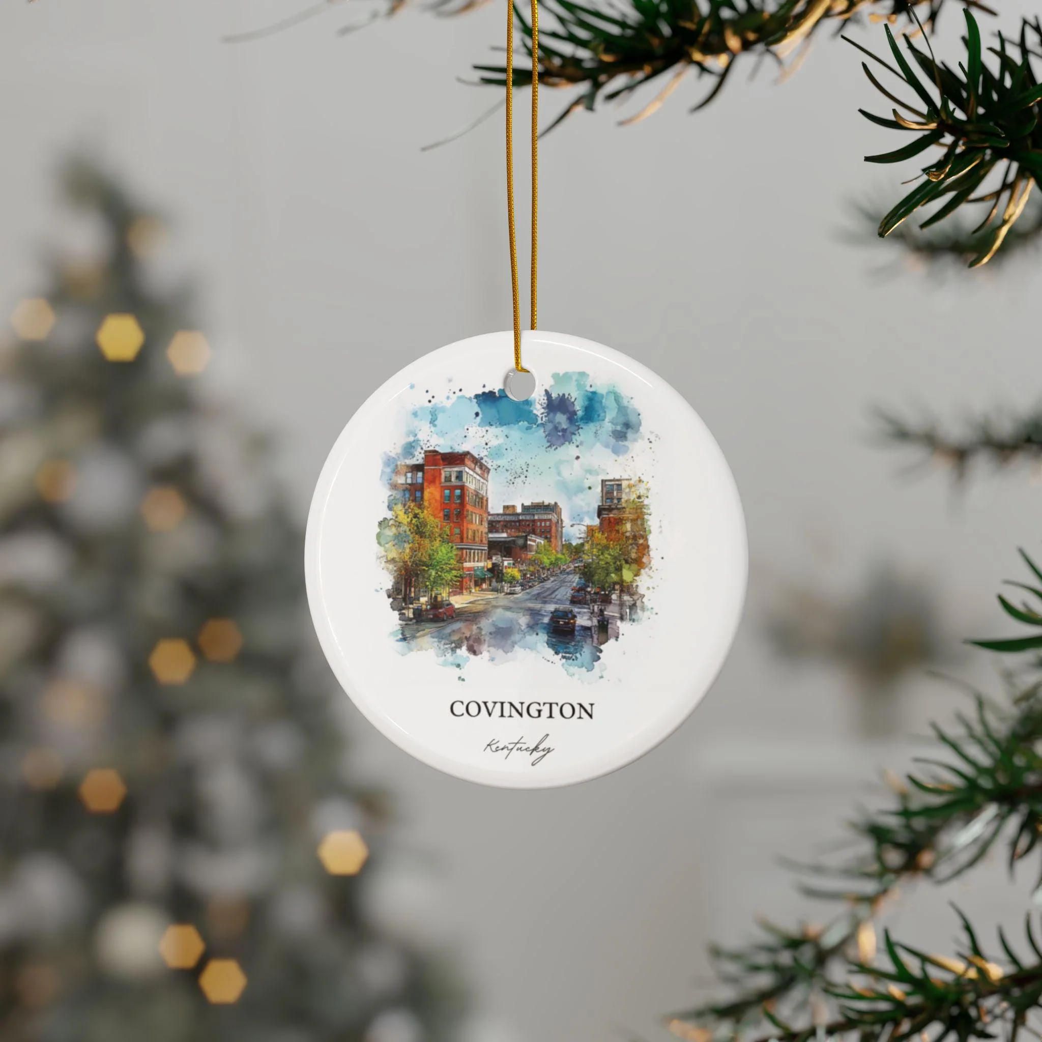 Covington Kentucky Ornament: Unique Covington KY Souvenir, Covington KY Xmas Decor, and Authentic Kentucky Gift - Image 3