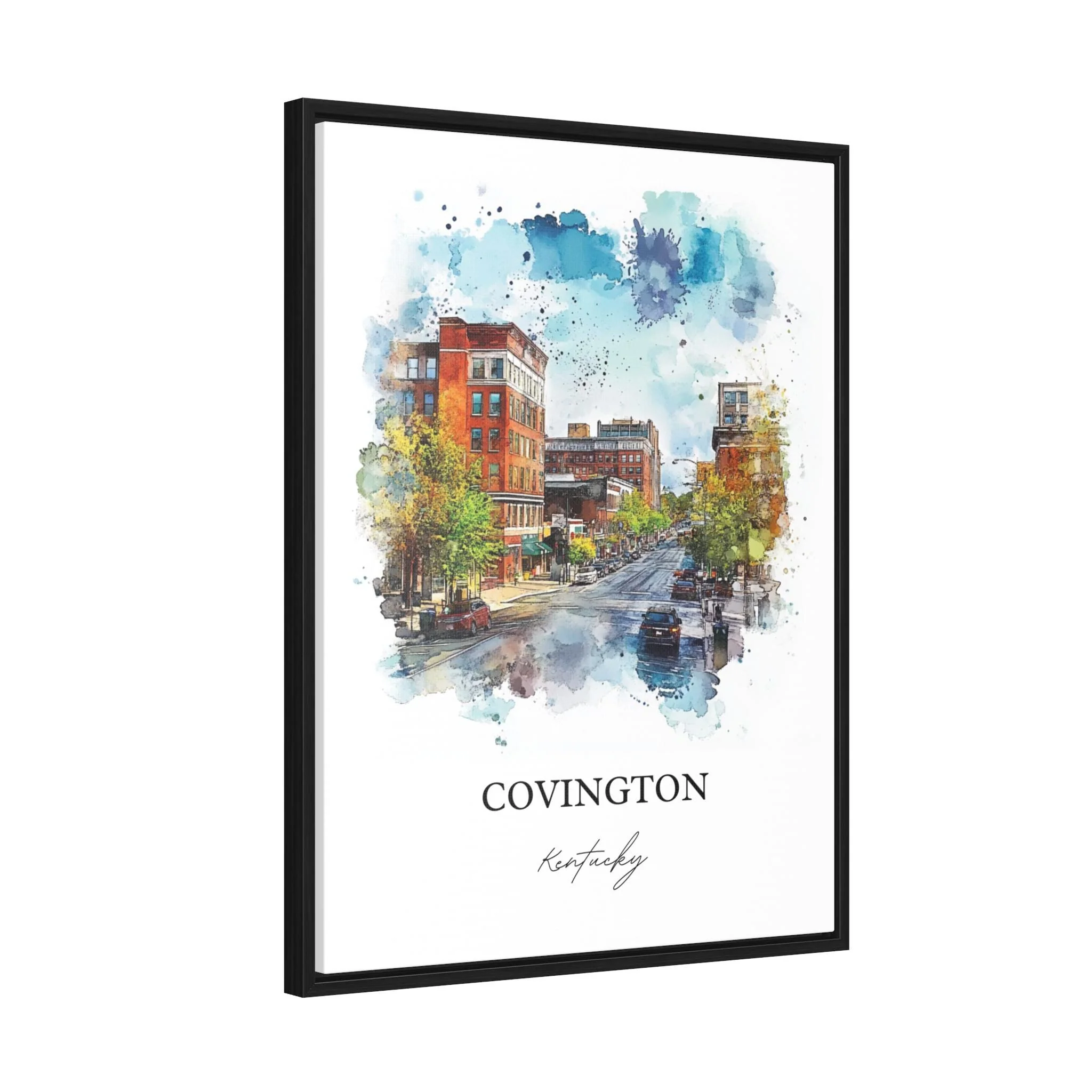 Covington, Kentucky, Kentucky – Watercolor Art Print - Image 8
