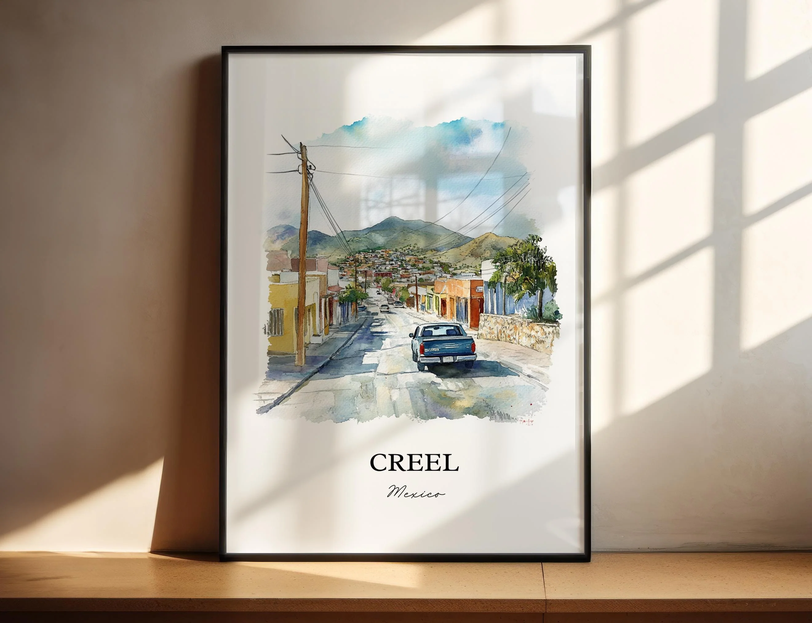 Creel, Mexico – Watercolor Art Print