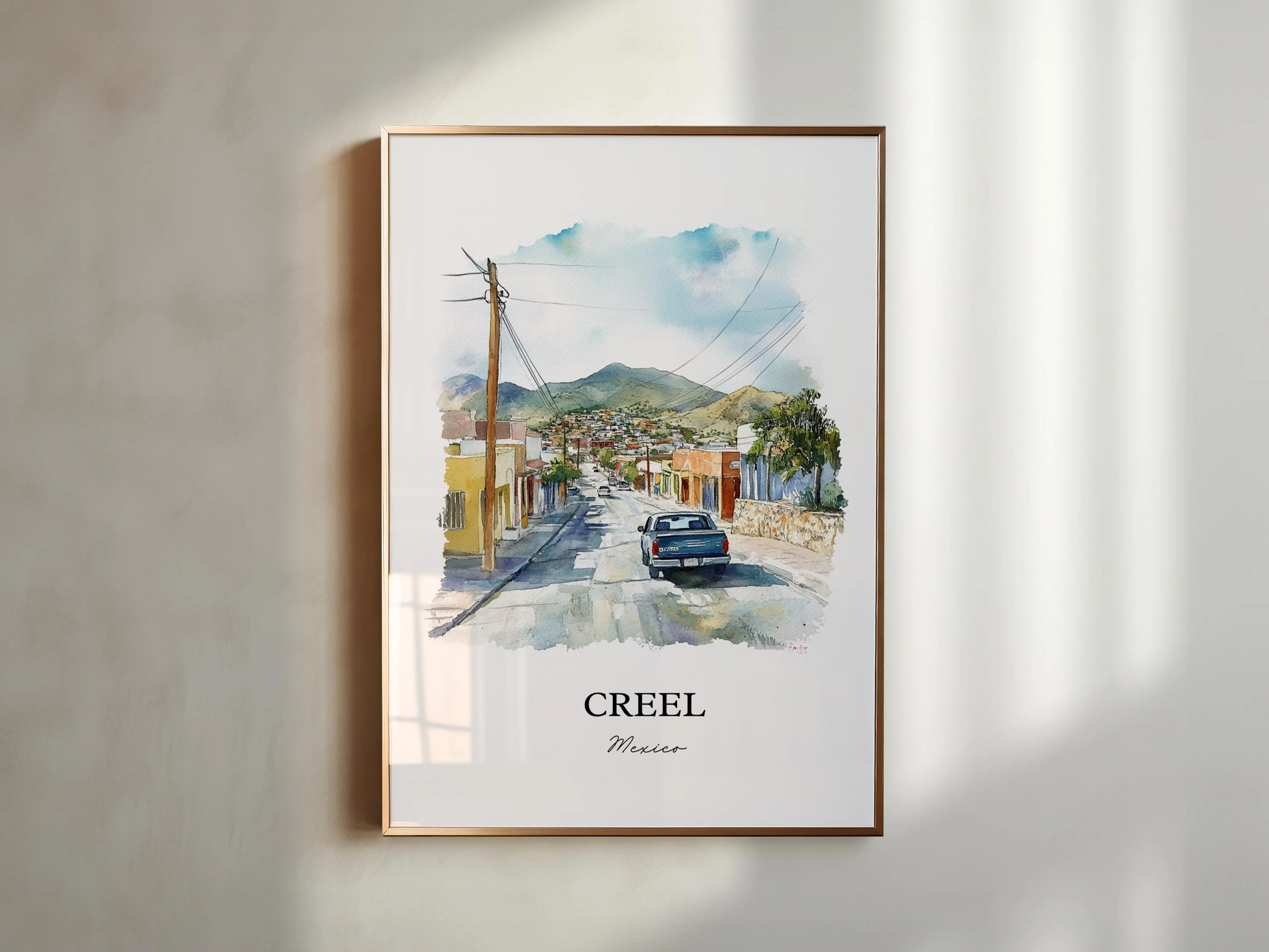 Creel, Mexico – Watercolor Art Print - Image 3