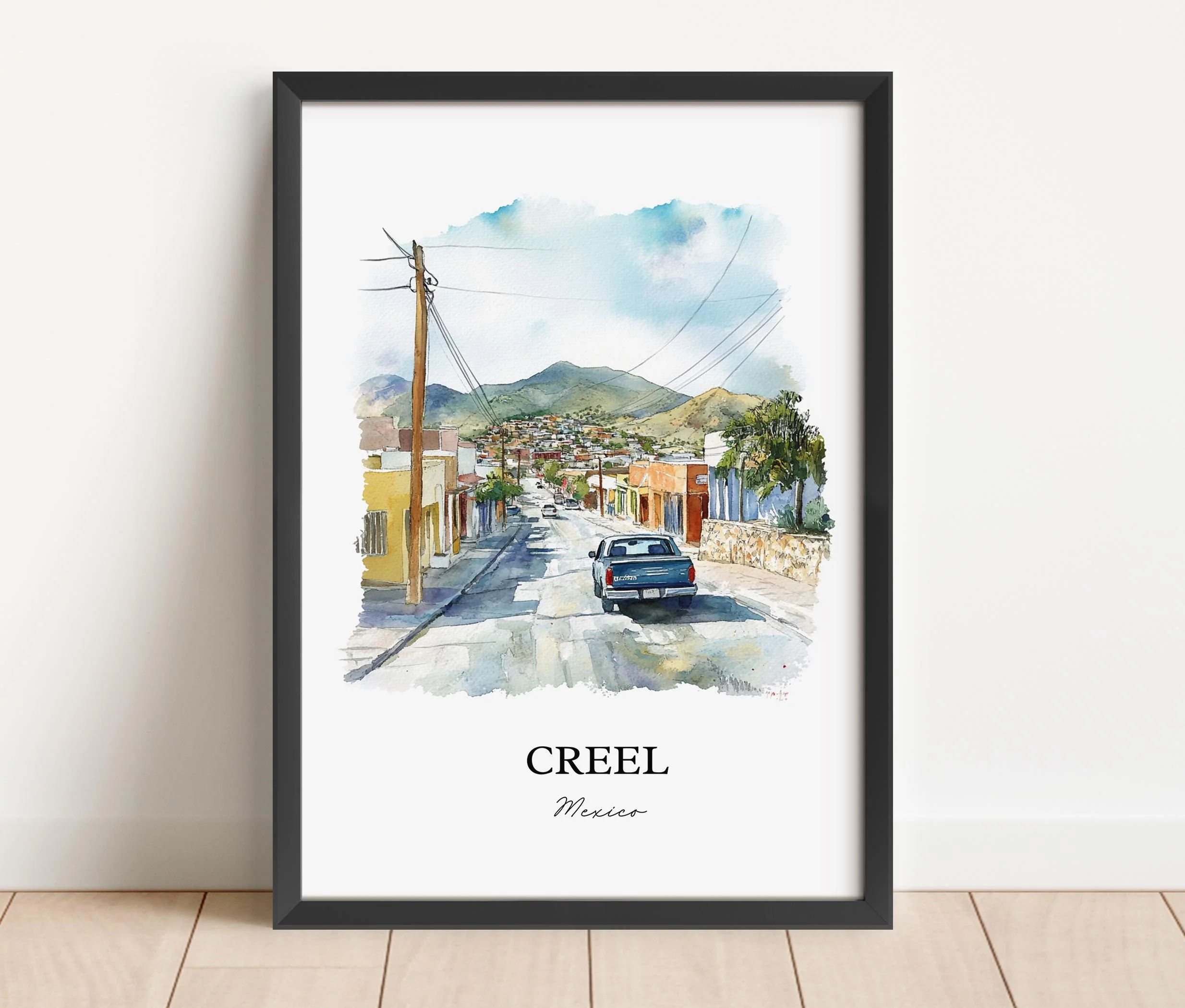 Creel, Mexico – Watercolor Art Print - Image 4