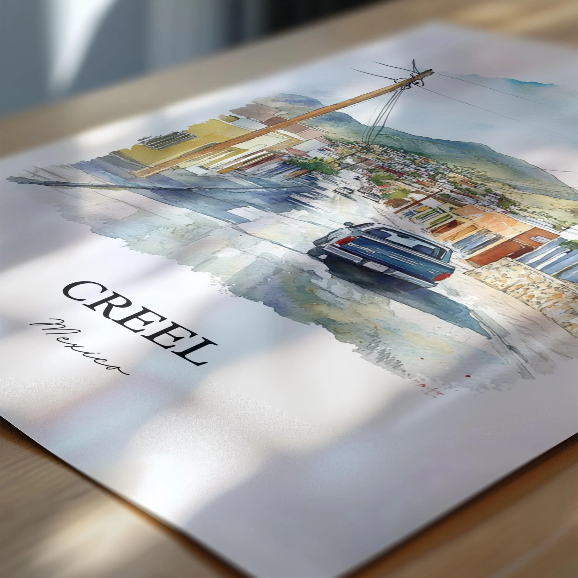 Creel, Mexico – Watercolor Art Print - Image 5