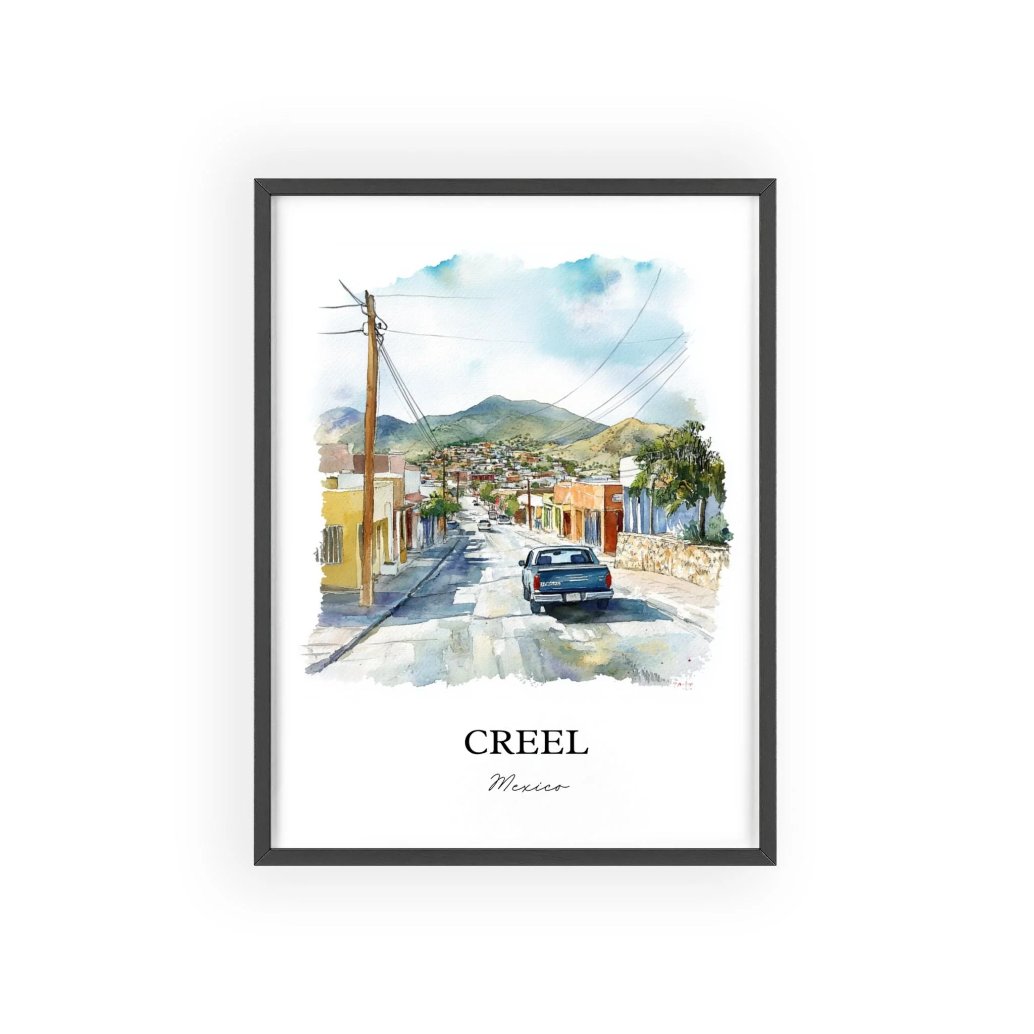 Creel, Mexico – Watercolor Art Print - Image 7